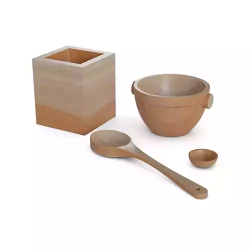 Sauna accessories Sauna Bucket and Ladle Set