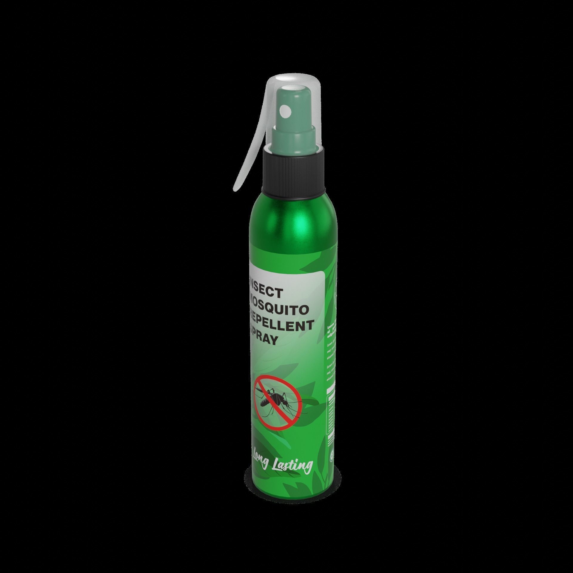 Insecticides repellents Insect Repellent Spray Low-poly 3D model_1
