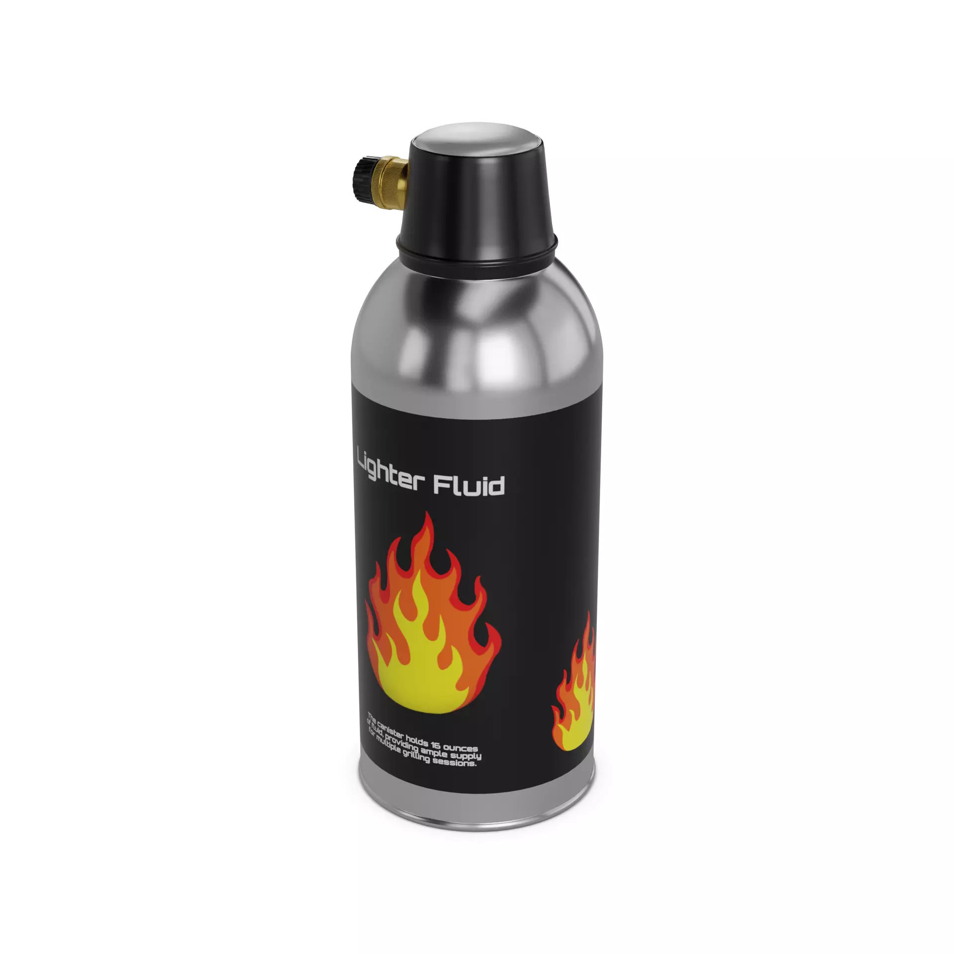 Lighting fluids and matches Lighter Fluid Low-poly 3D model