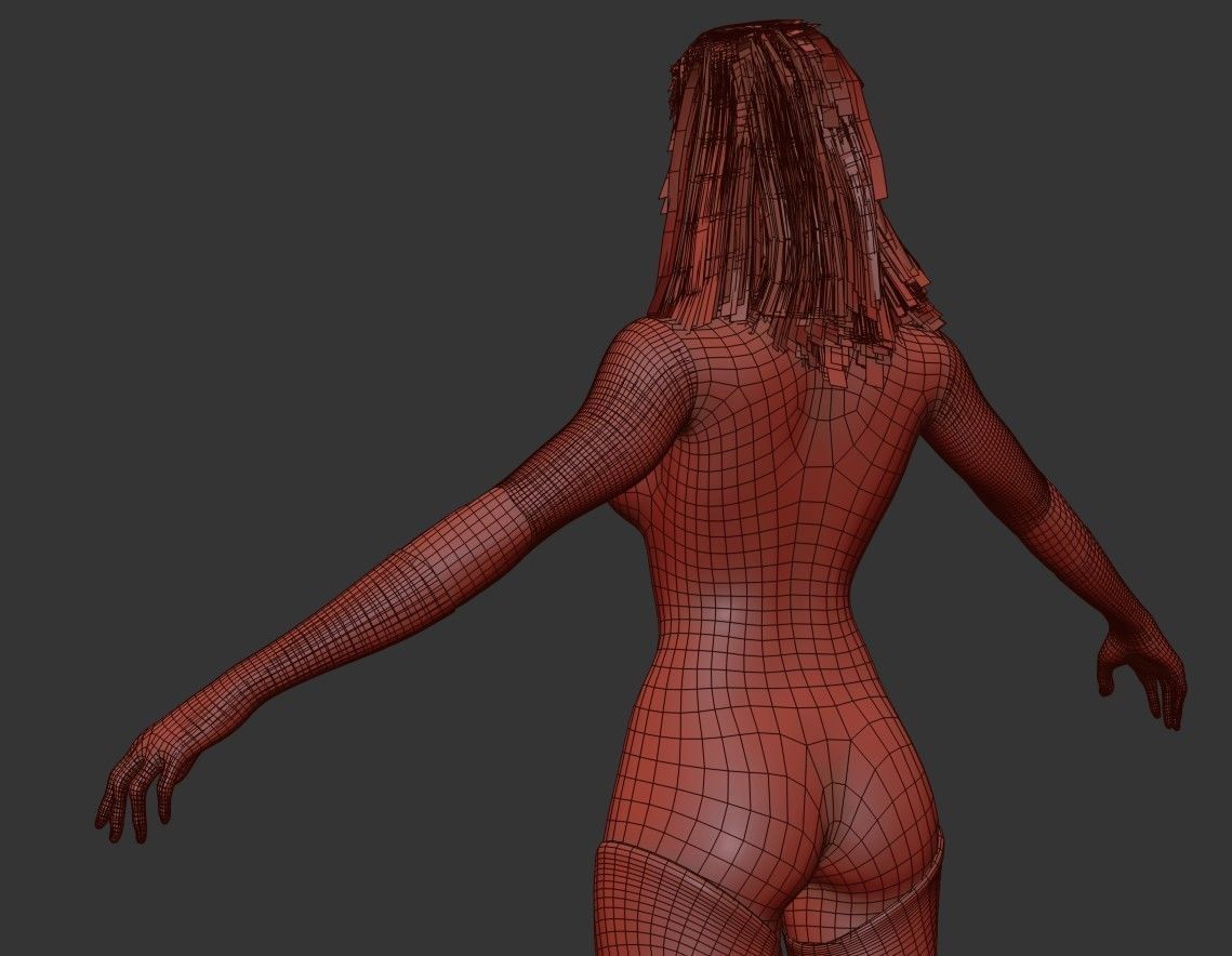 Artificially intelligent Character Low-poly 3D model_24