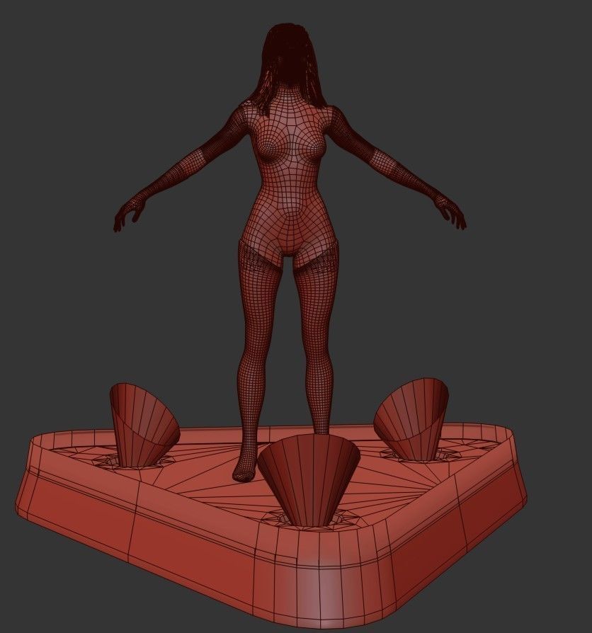 Artificially intelligent Character Low-poly 3D model_27