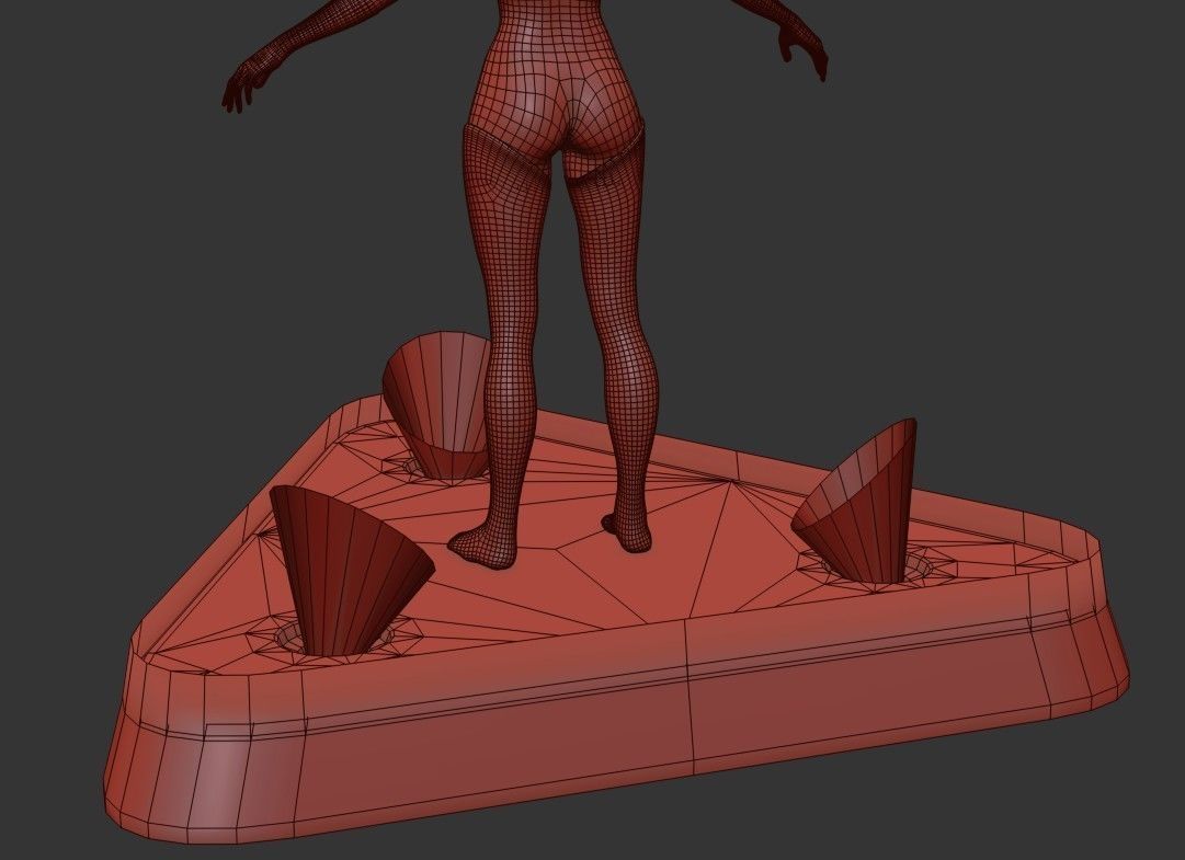 Artificially intelligent Character Low-poly 3D model_25