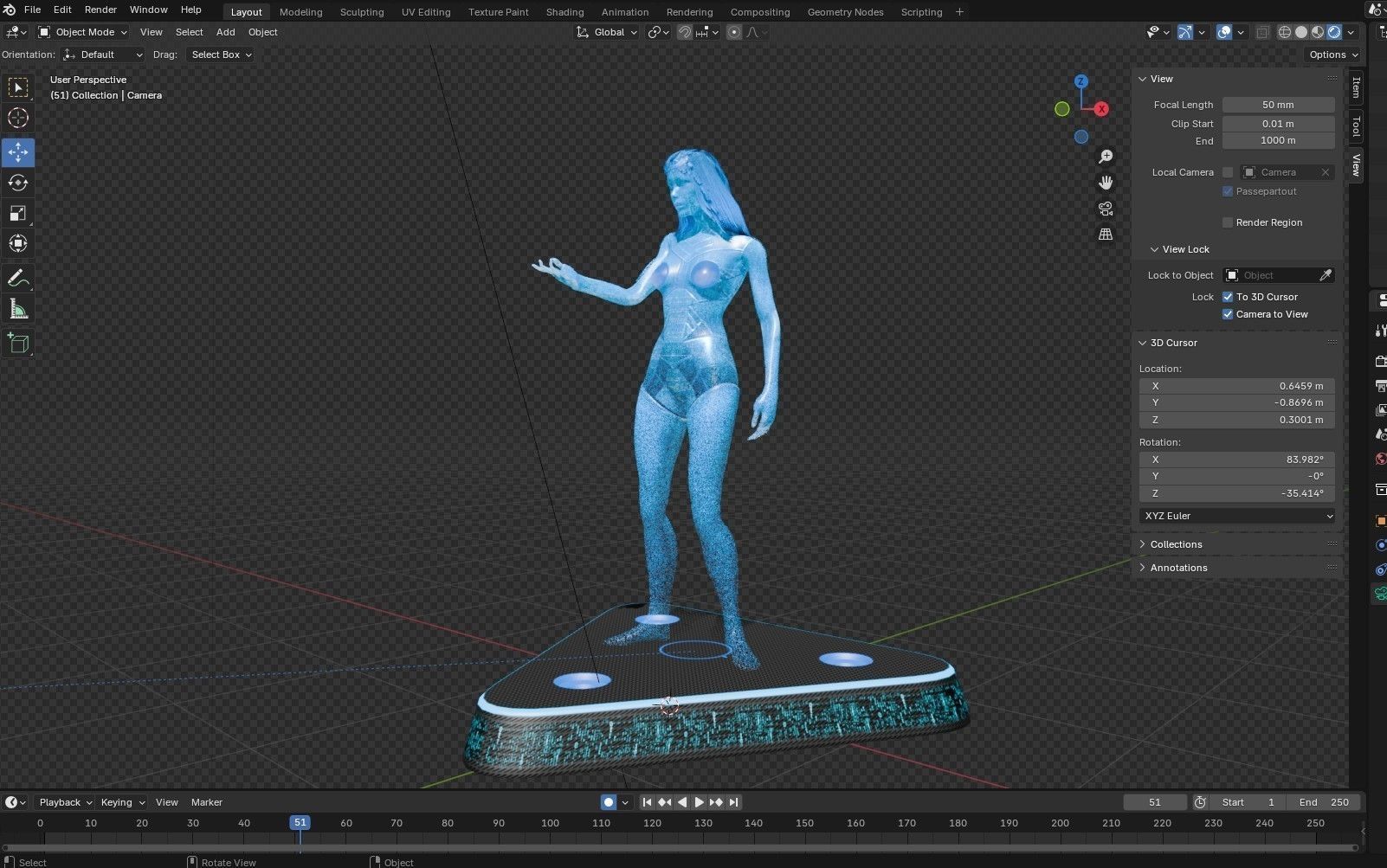 Artificially intelligent Character Low-poly 3D model_19