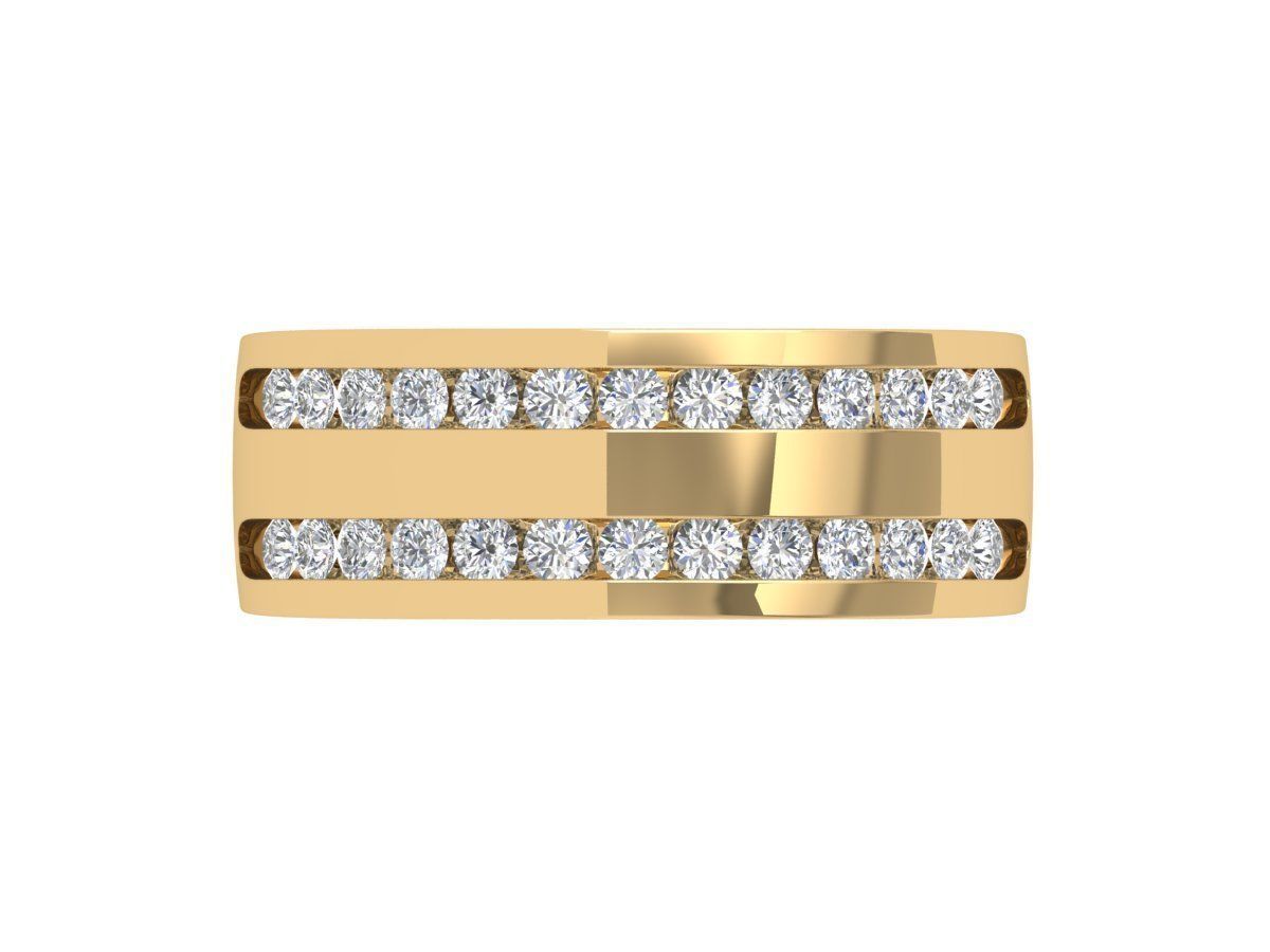 Solitaire Engagement Ring 3D print model_0