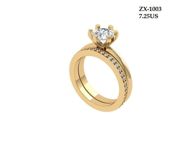 Solitair Ring Bridal Set