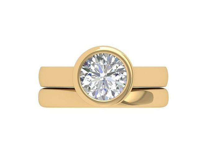 Solitair Ring Bridal Set