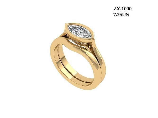 Marquise Ring Bridal Set