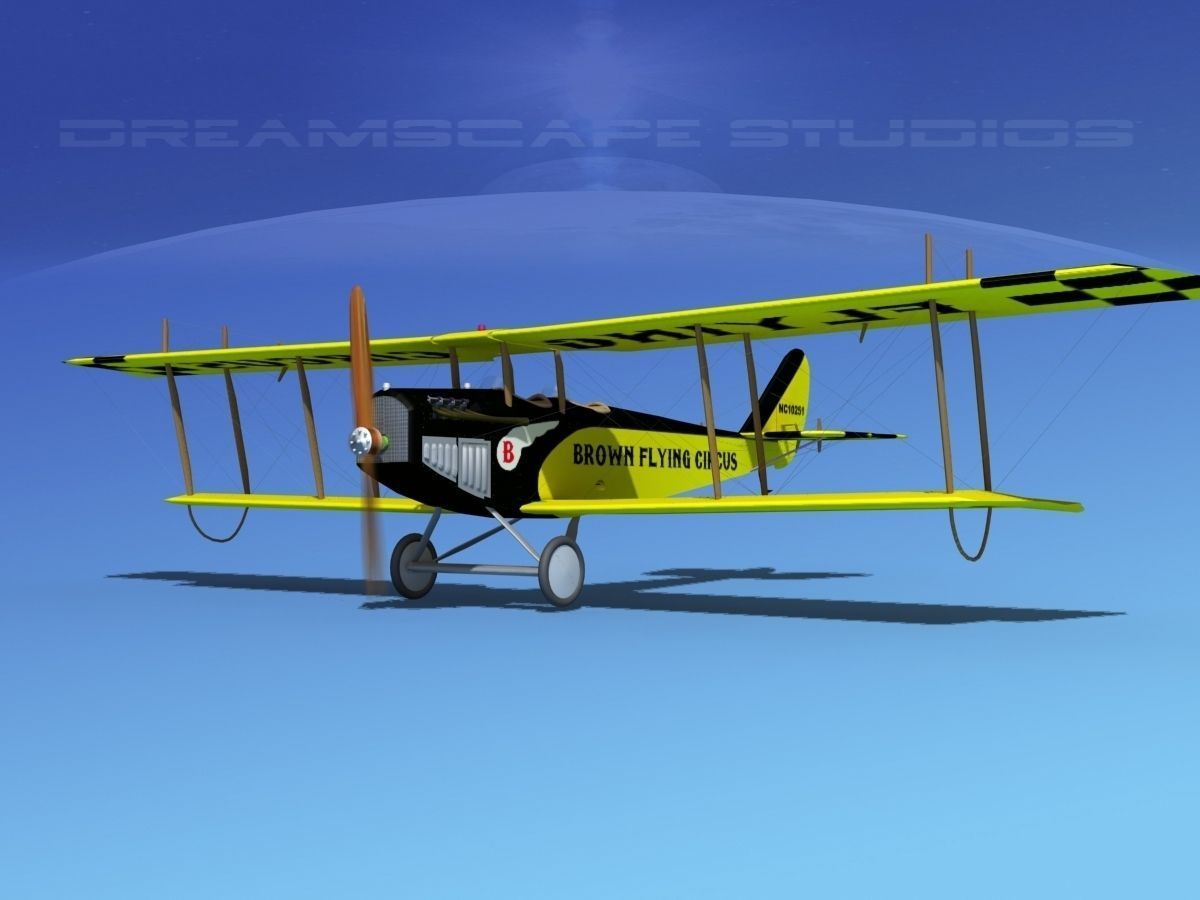 Curtiss JN-2 Jenny V06 Flying Circus 3D model_6