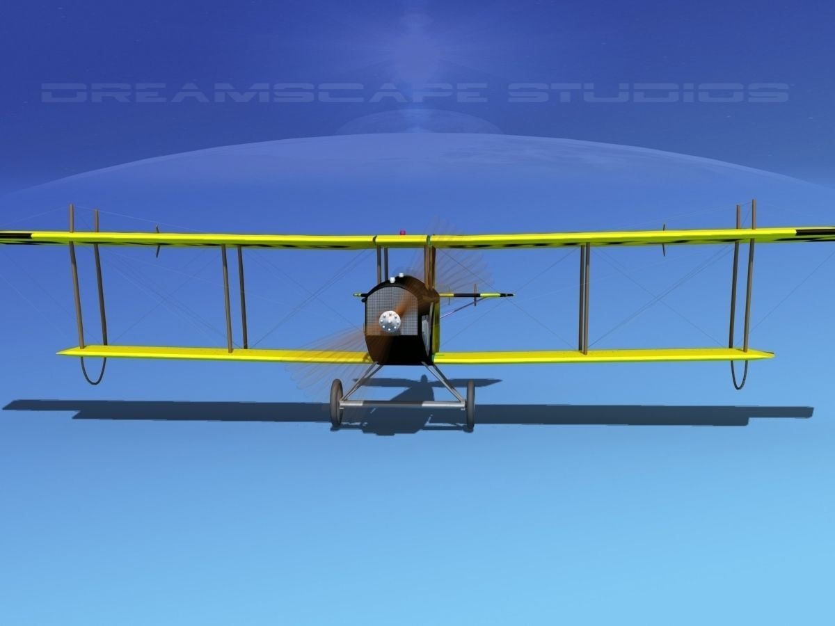 Curtiss JN-2 Jenny V06 Flying Circus 3D model_7