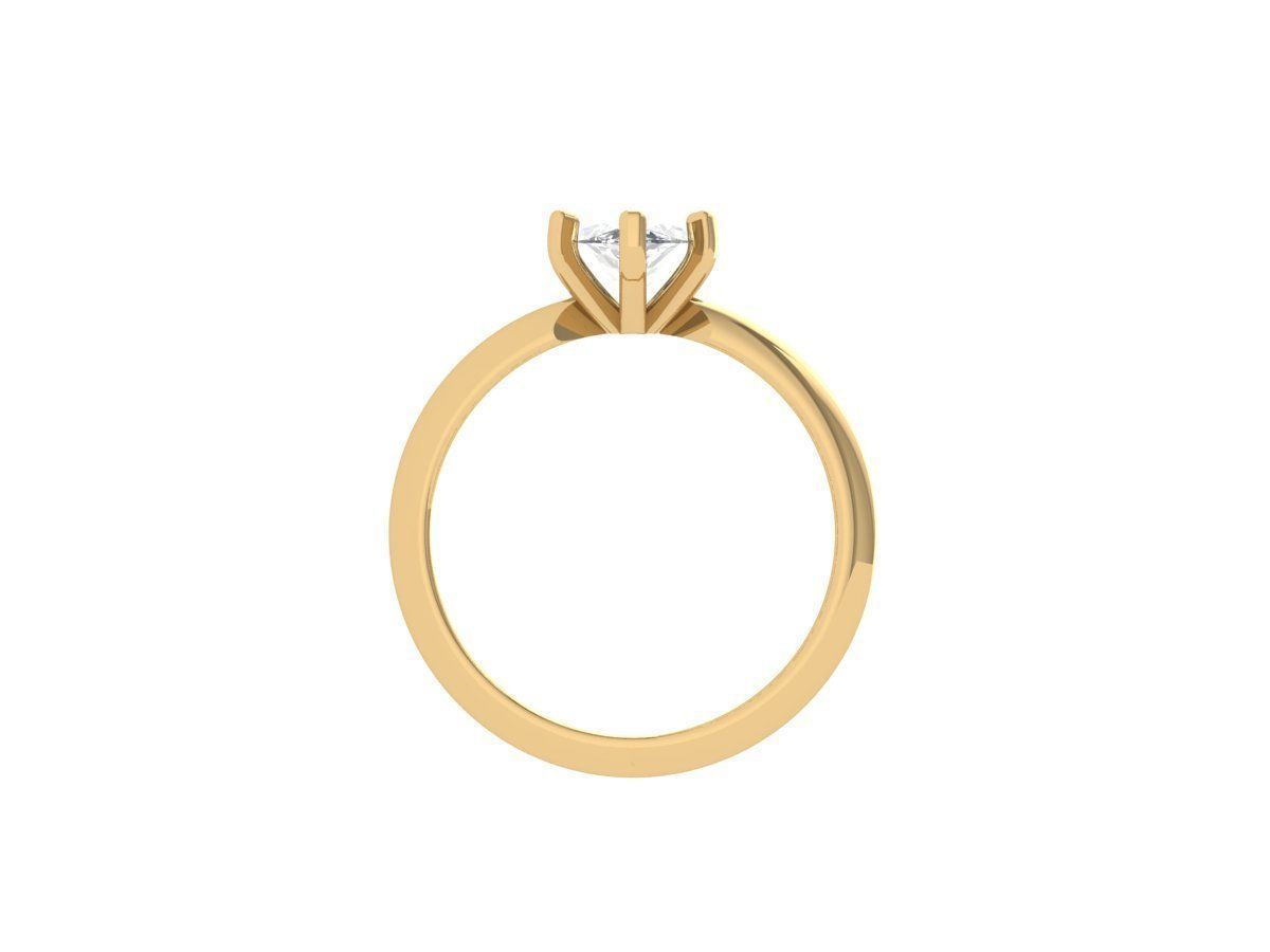 Marquise Solitaire Ring 3D print model_3