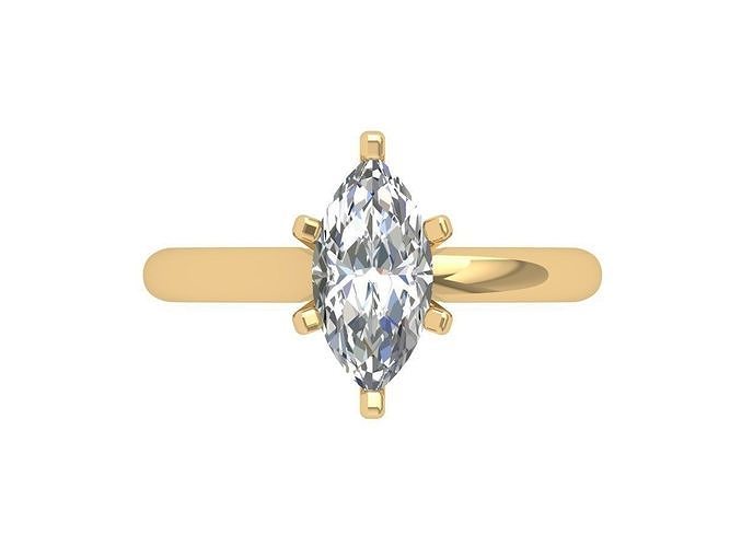Marquise Solitaire Ring