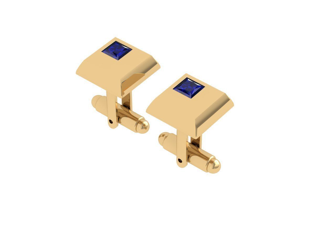 Cufflink 3D print model_3