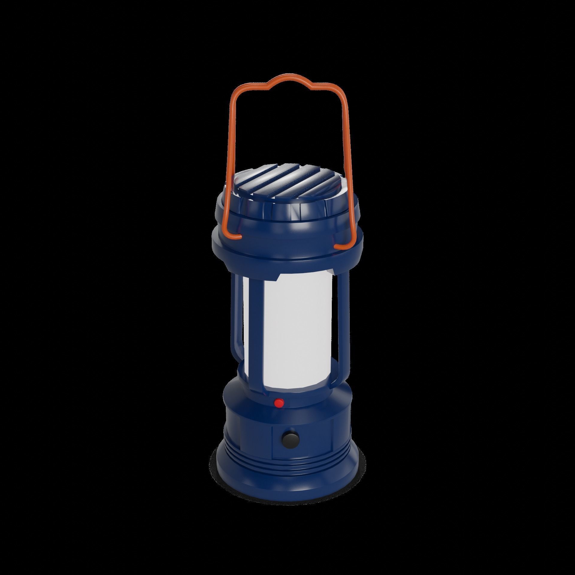 Camping Camping Lantern Low-poly 3D model_1