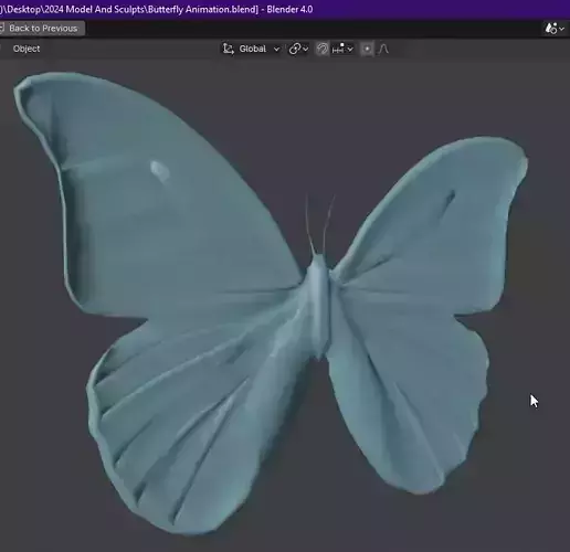 Water Lilies And Butterfly CGI Animation Scene