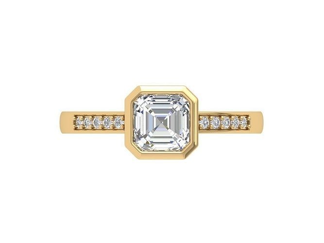 Asscher Solitair Ring