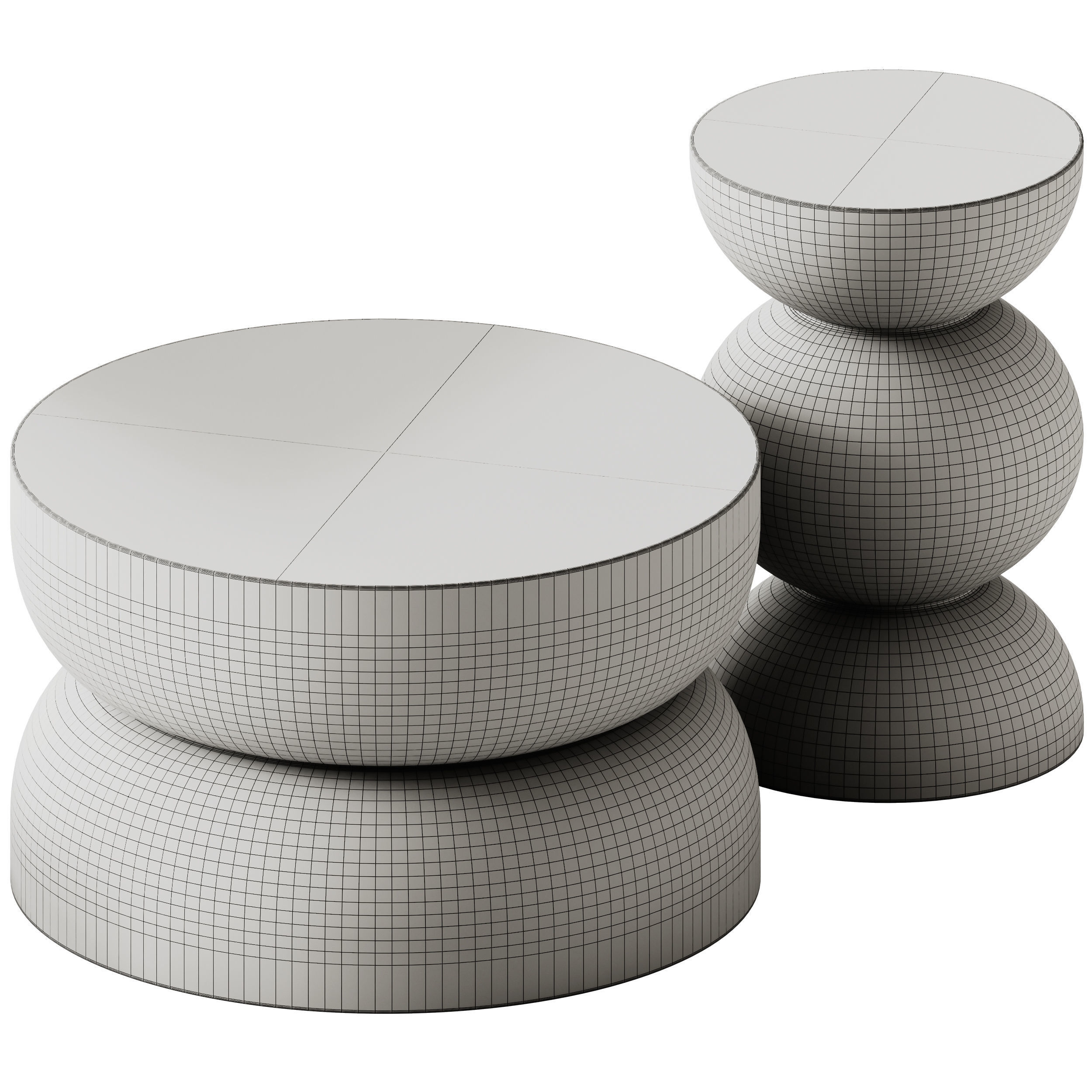 Am Pm Rouva Coffee and Side Table  3D model_5