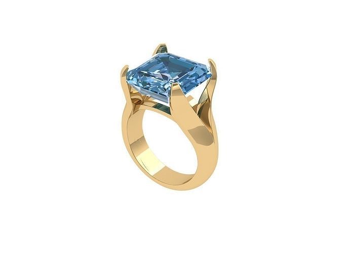 Asscher Solitair Ring