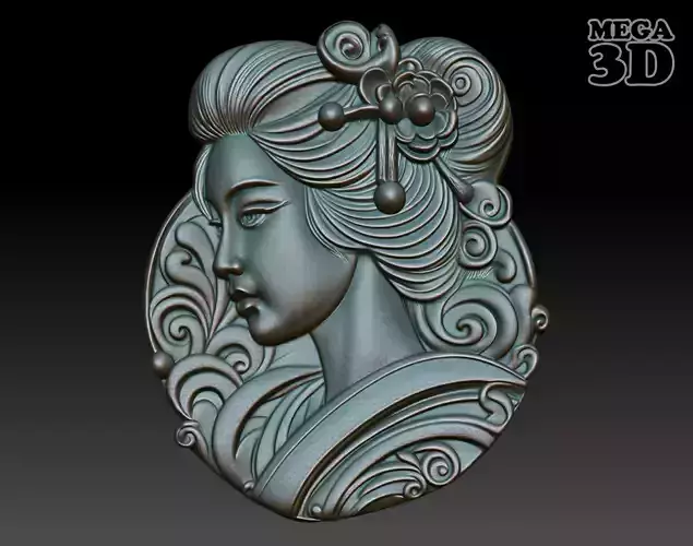Geisha basrelief 01 240731