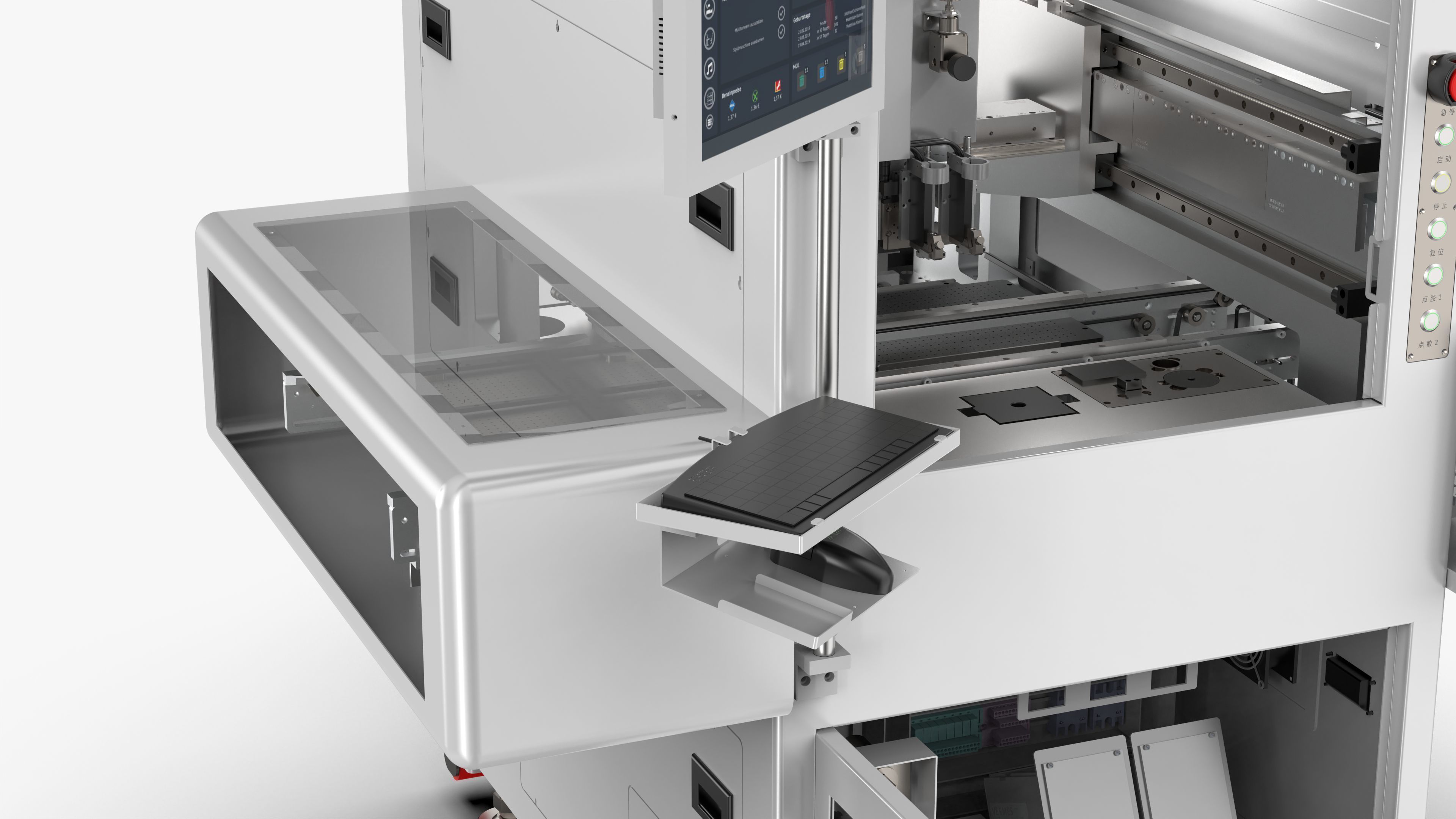 Automatic PCB Board Heating Dispenser Machine 3D model_13