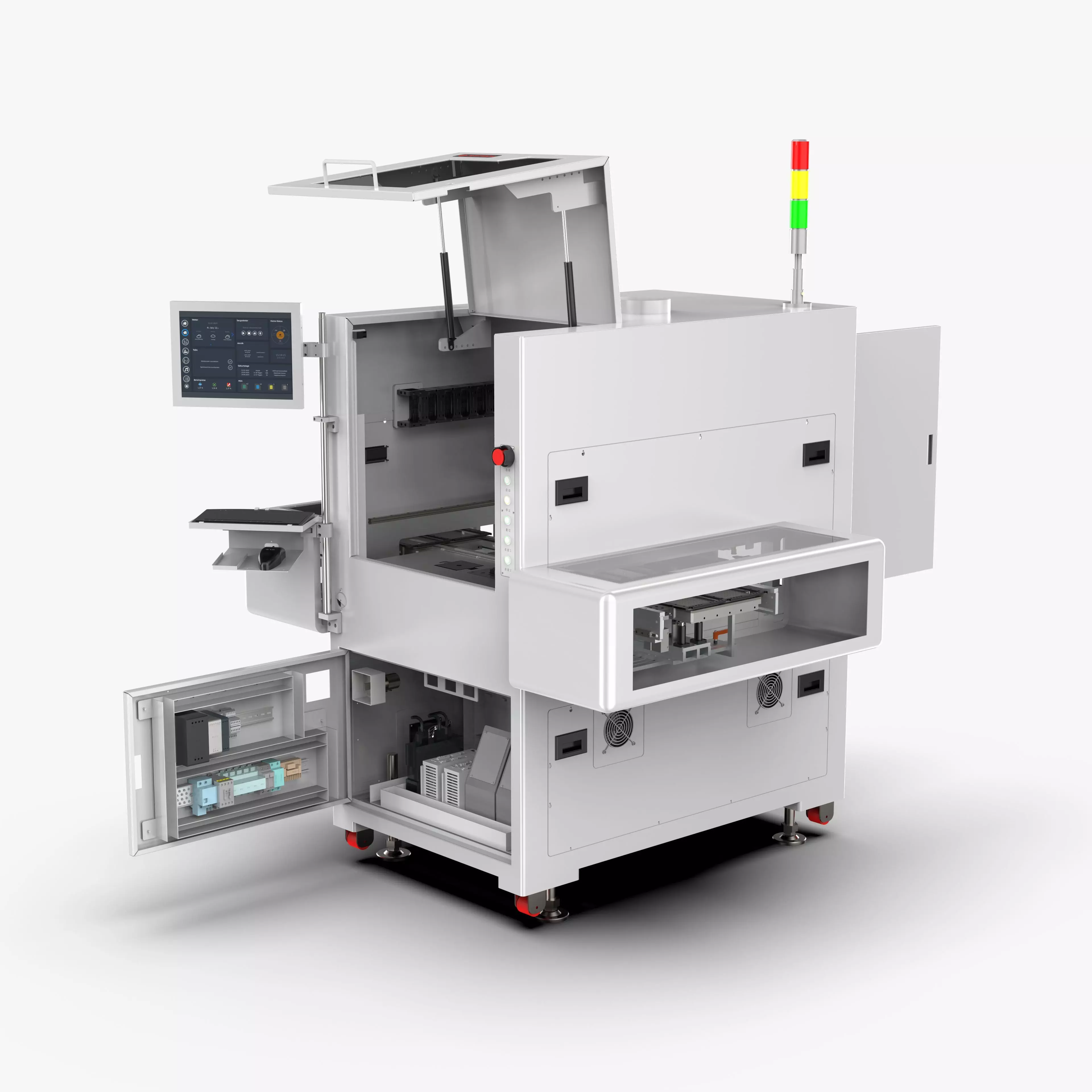 Automatic PCB Board Heating Dispenser Machine 3D model_0