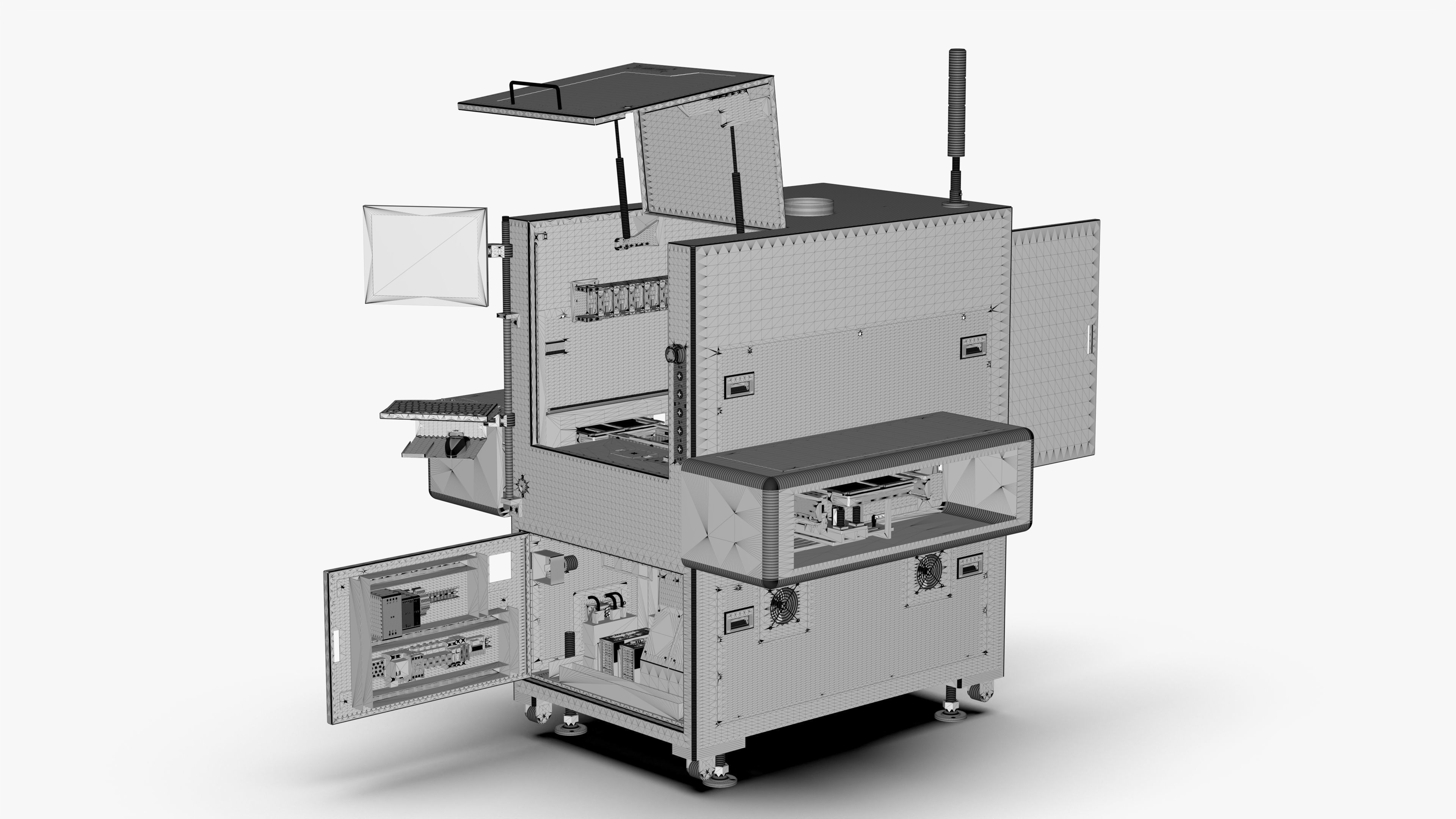 Automatic PCB Board Heating Dispenser Machine 3D model_23