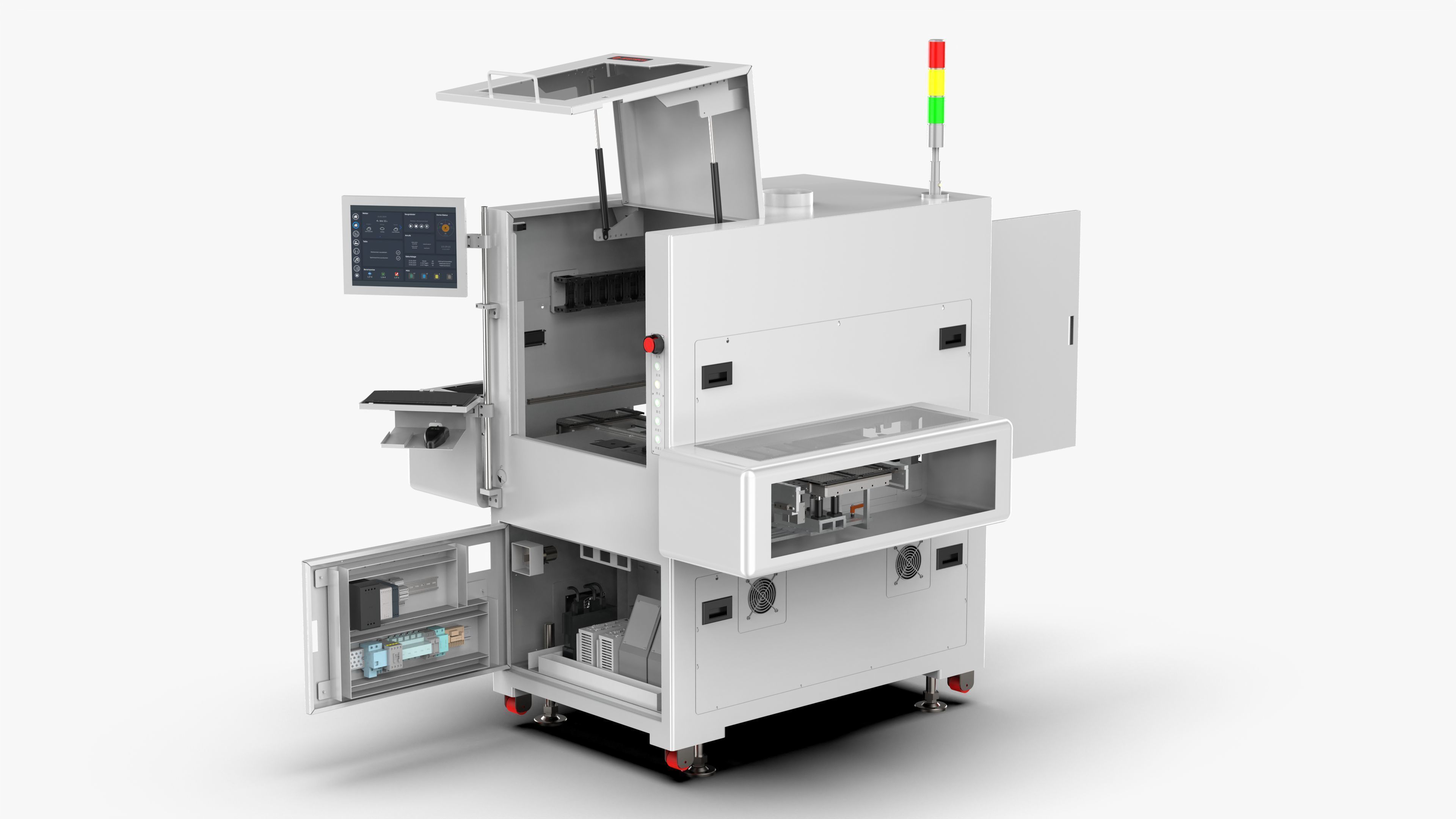 Automatic PCB Board Heating Dispenser Machine 3D model_1