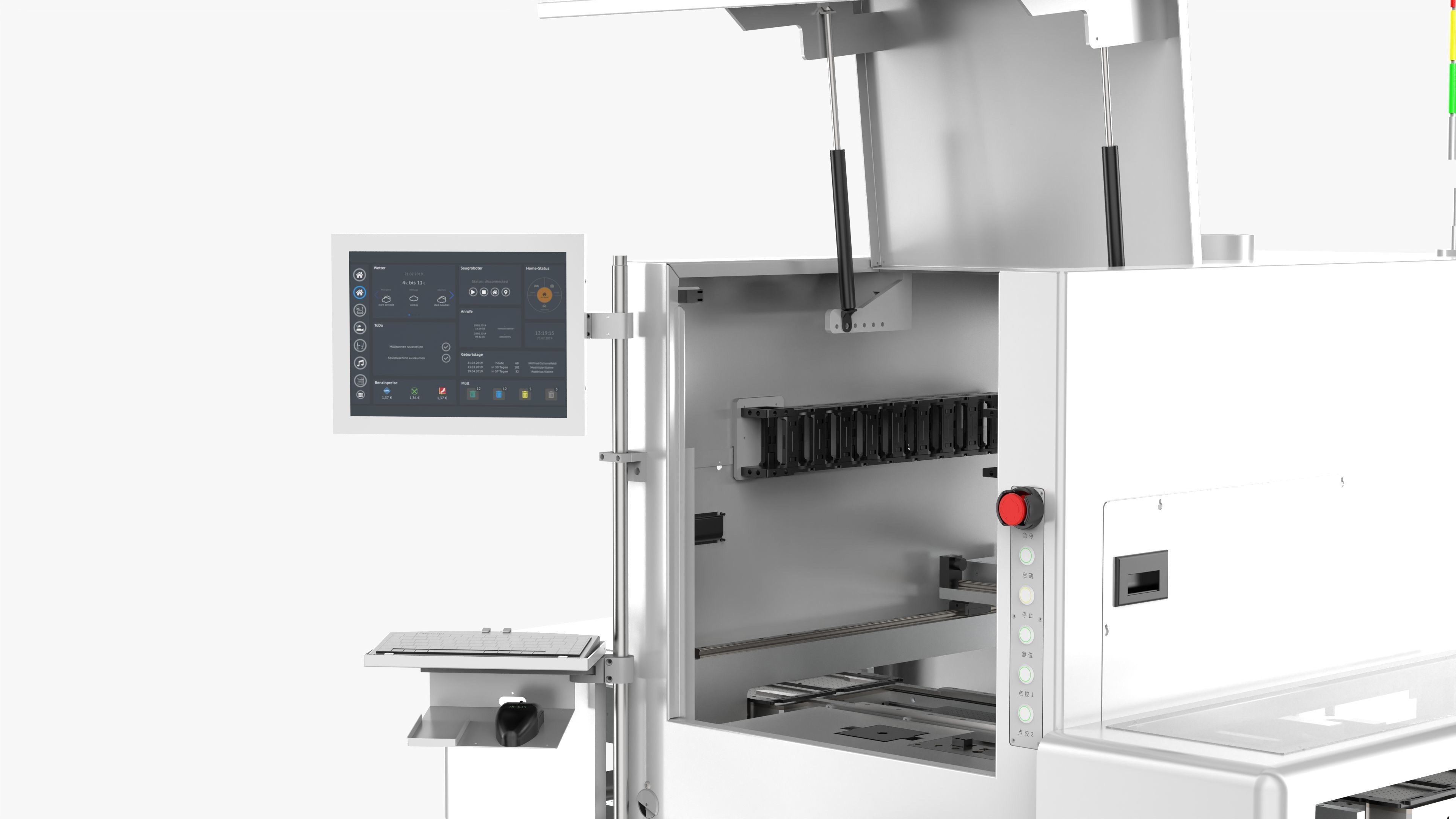Automatic PCB Board Heating Dispenser Machine 3D model_10