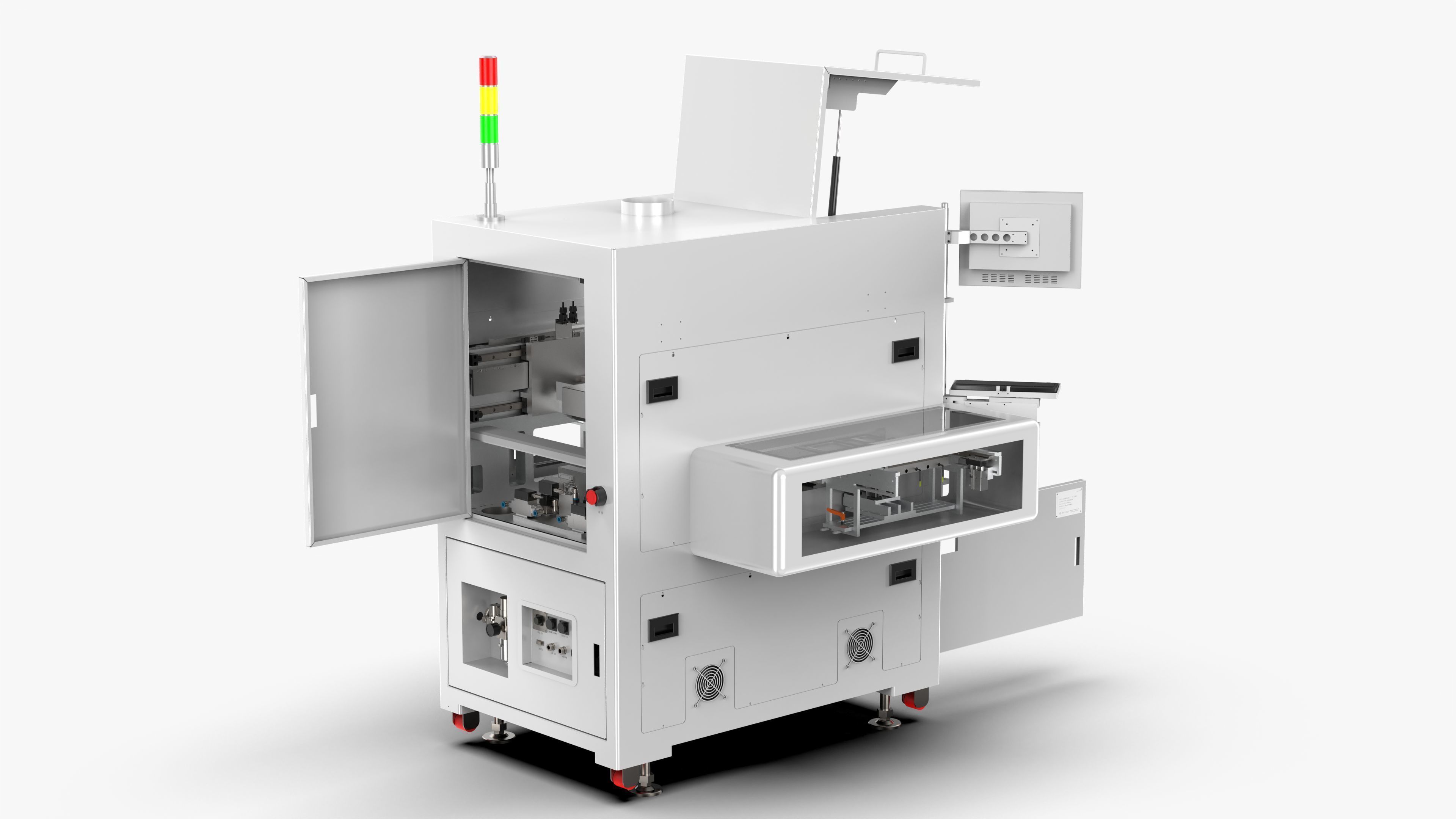 Automatic PCB Board Heating Dispenser Machine 3D model_4