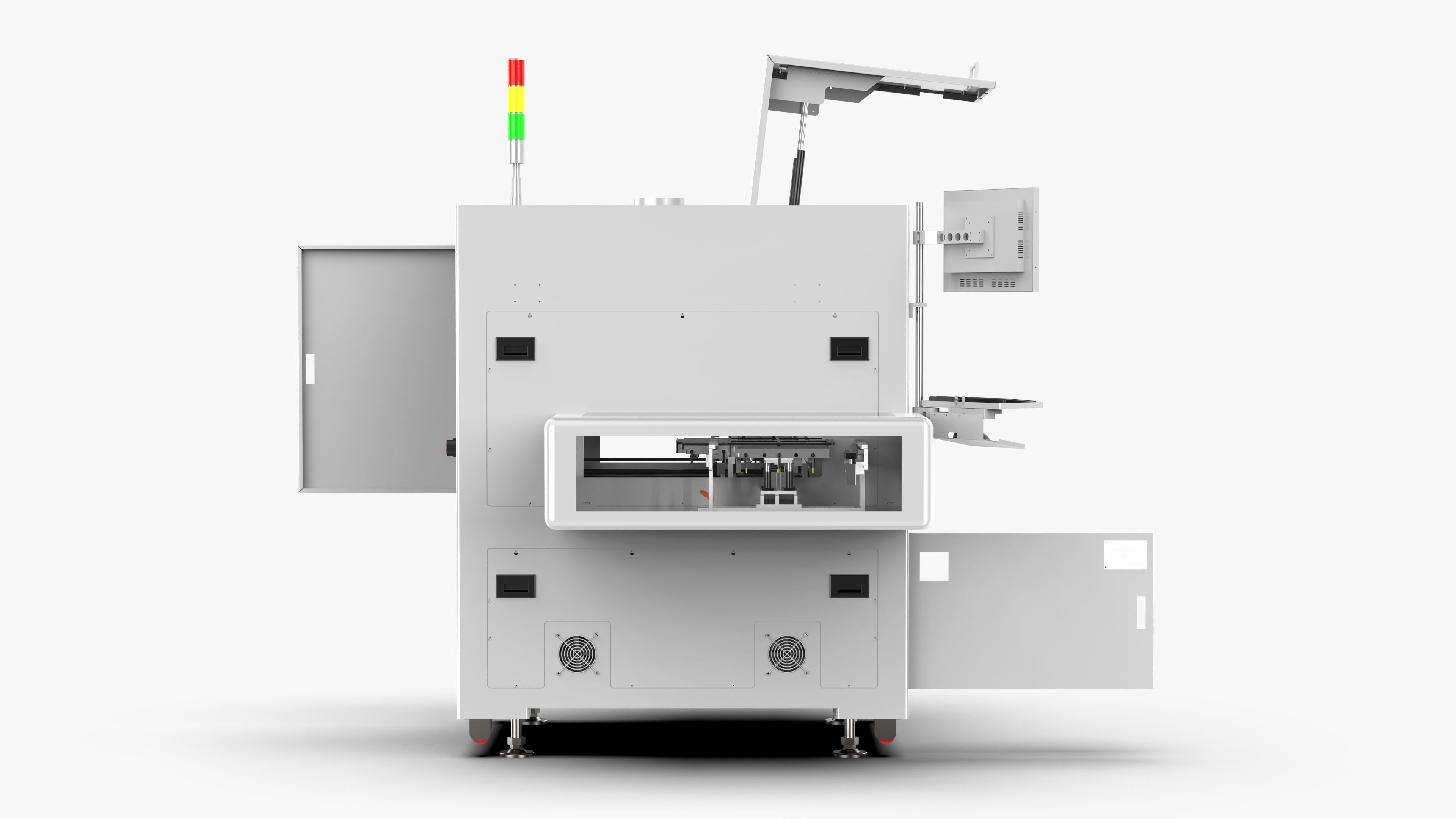 Automatic PCB Board Heating Dispenser Machine 3D model_5