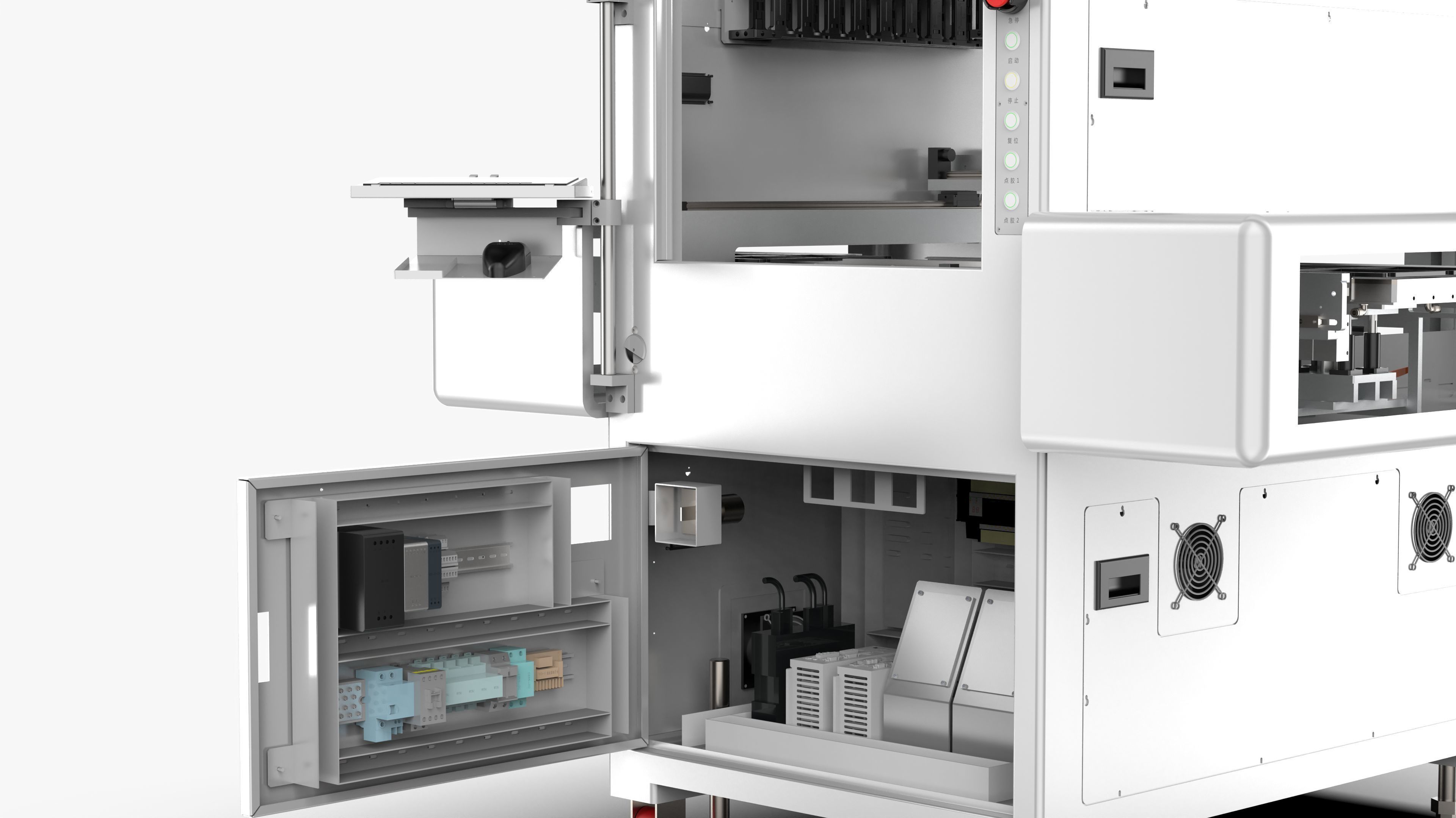 Automatic PCB Board Heating Dispenser Machine 3D model_11