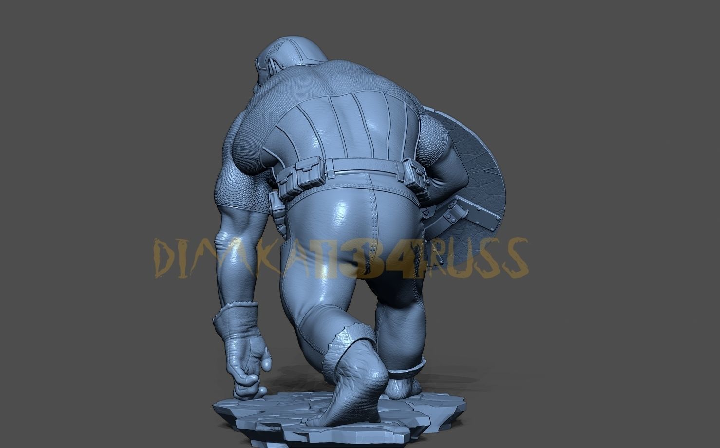Captain monkey 3D print model_10
