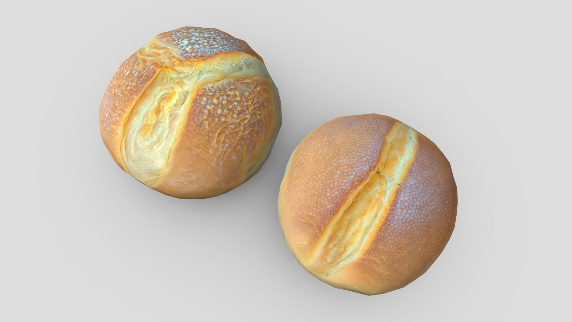Brioche Low-poly 3D model_5