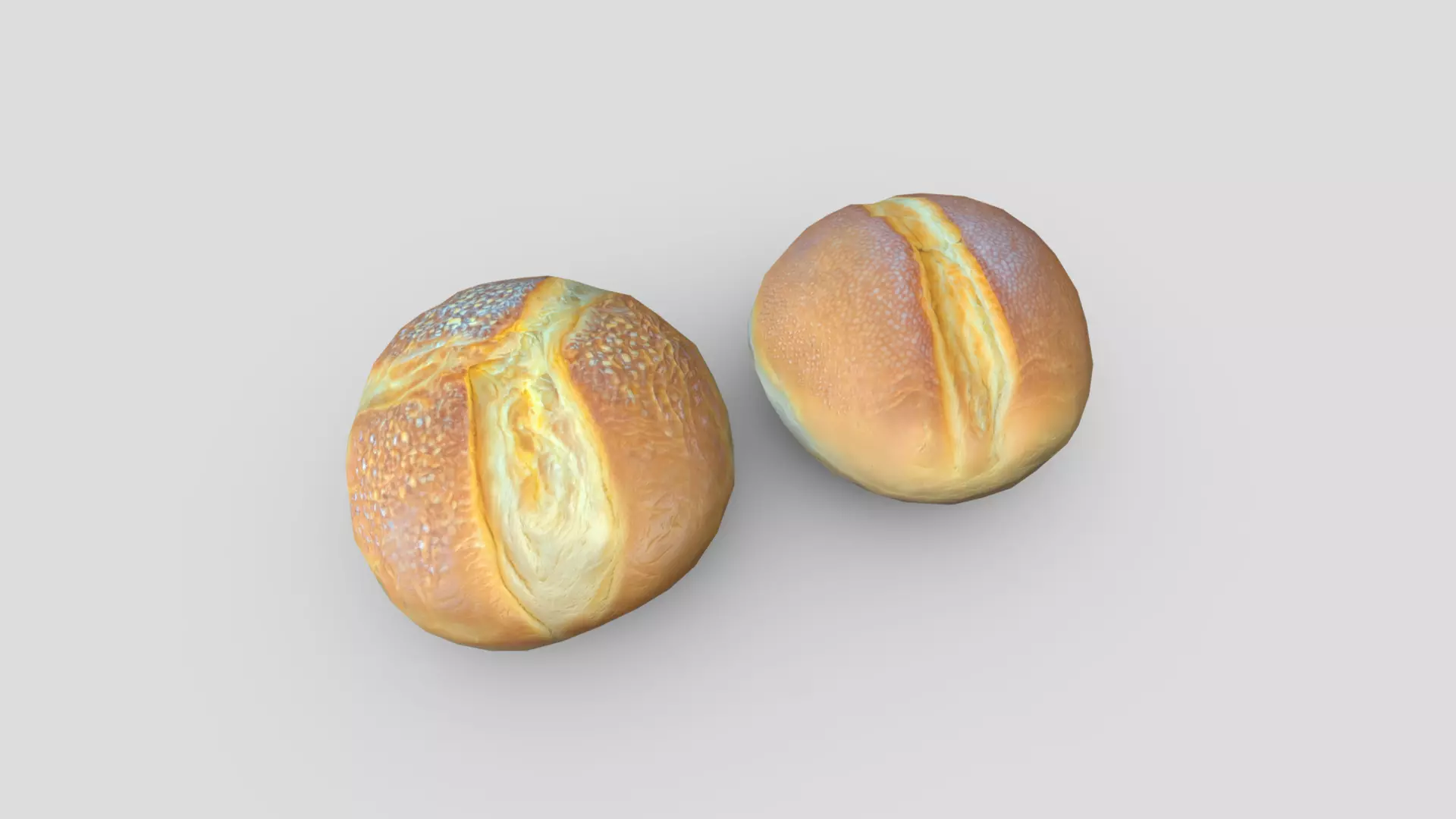 Brioche Low-poly 3D model_0