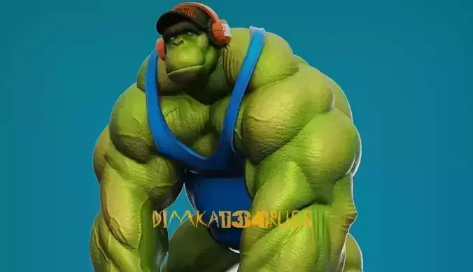 monkey hulk 3D print model