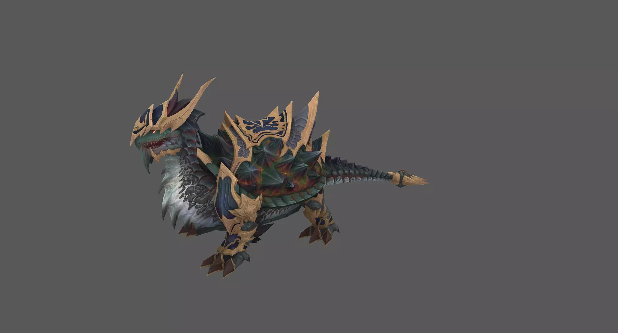 Fantasy Horse For MMORPG Low-poly 3D model_0