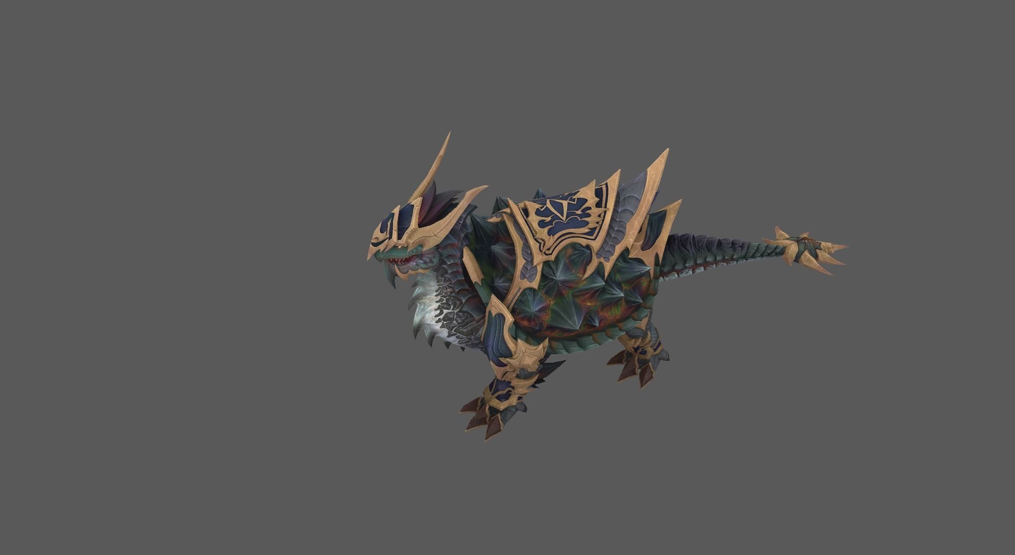 Fantasy Horse For MMORPG Low-poly 3D model_3