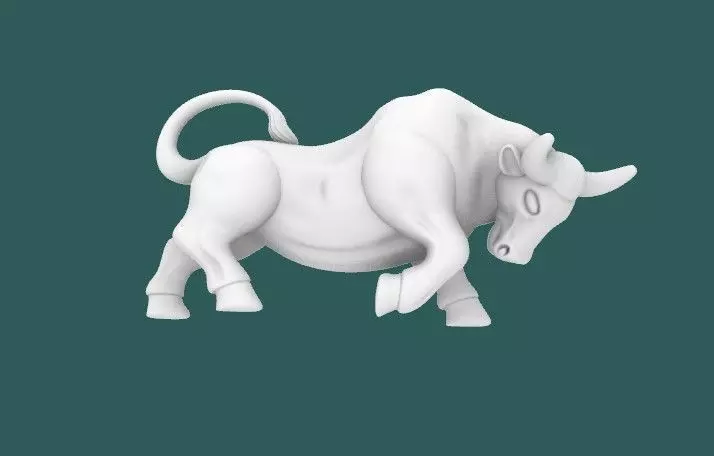 Bull Figurine 3D print model_0