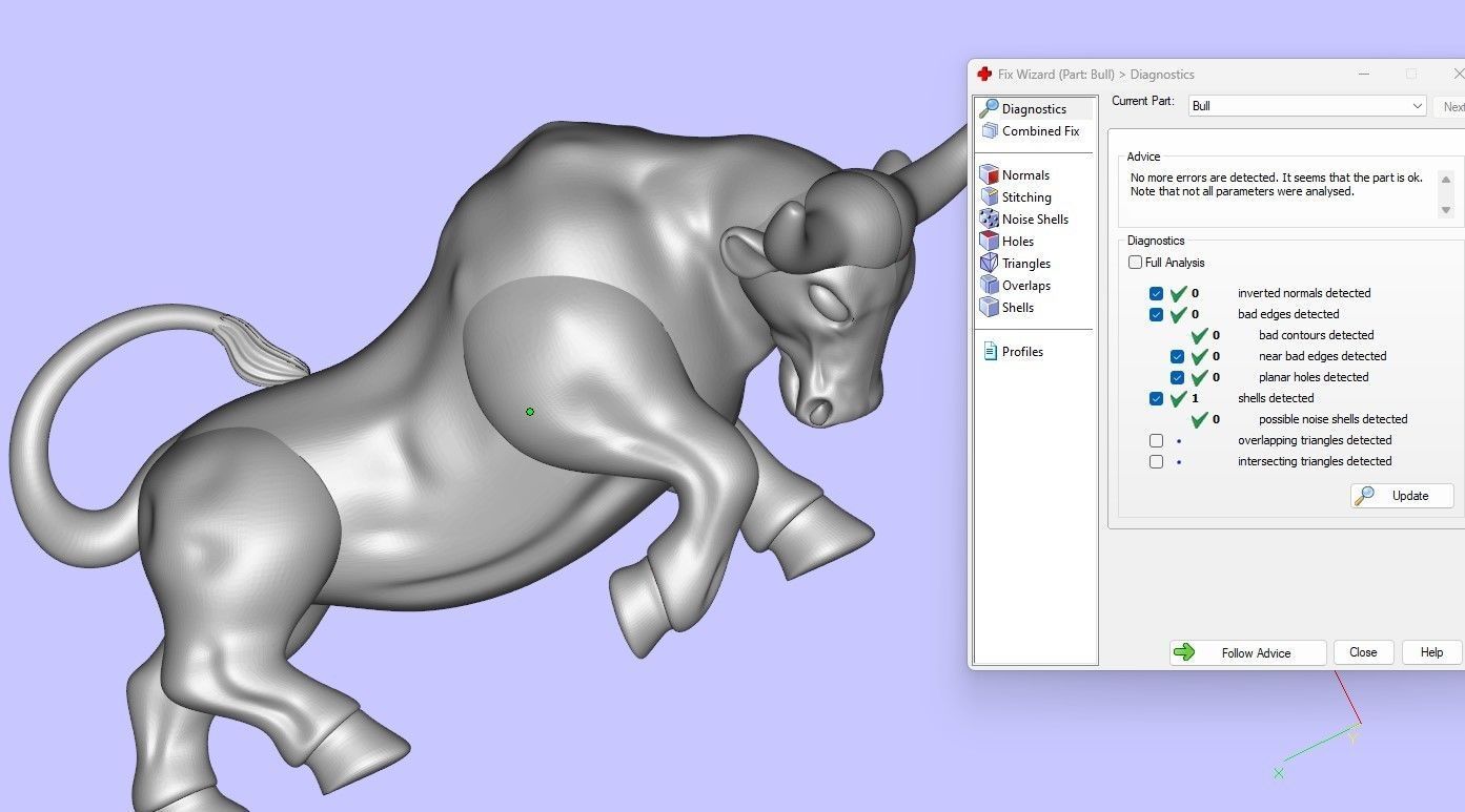 Bull Figurine 3D print model_5