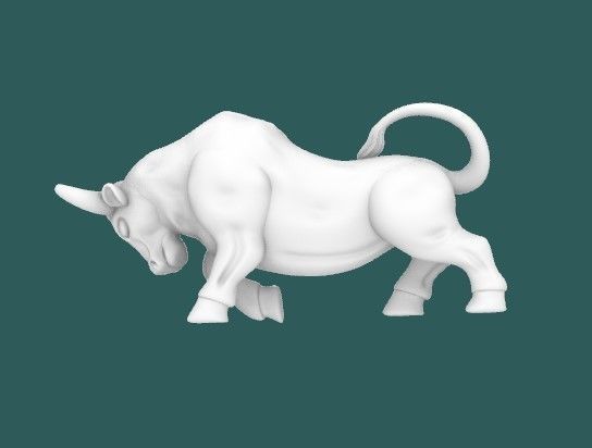 Bull Figurine 3D print model_2