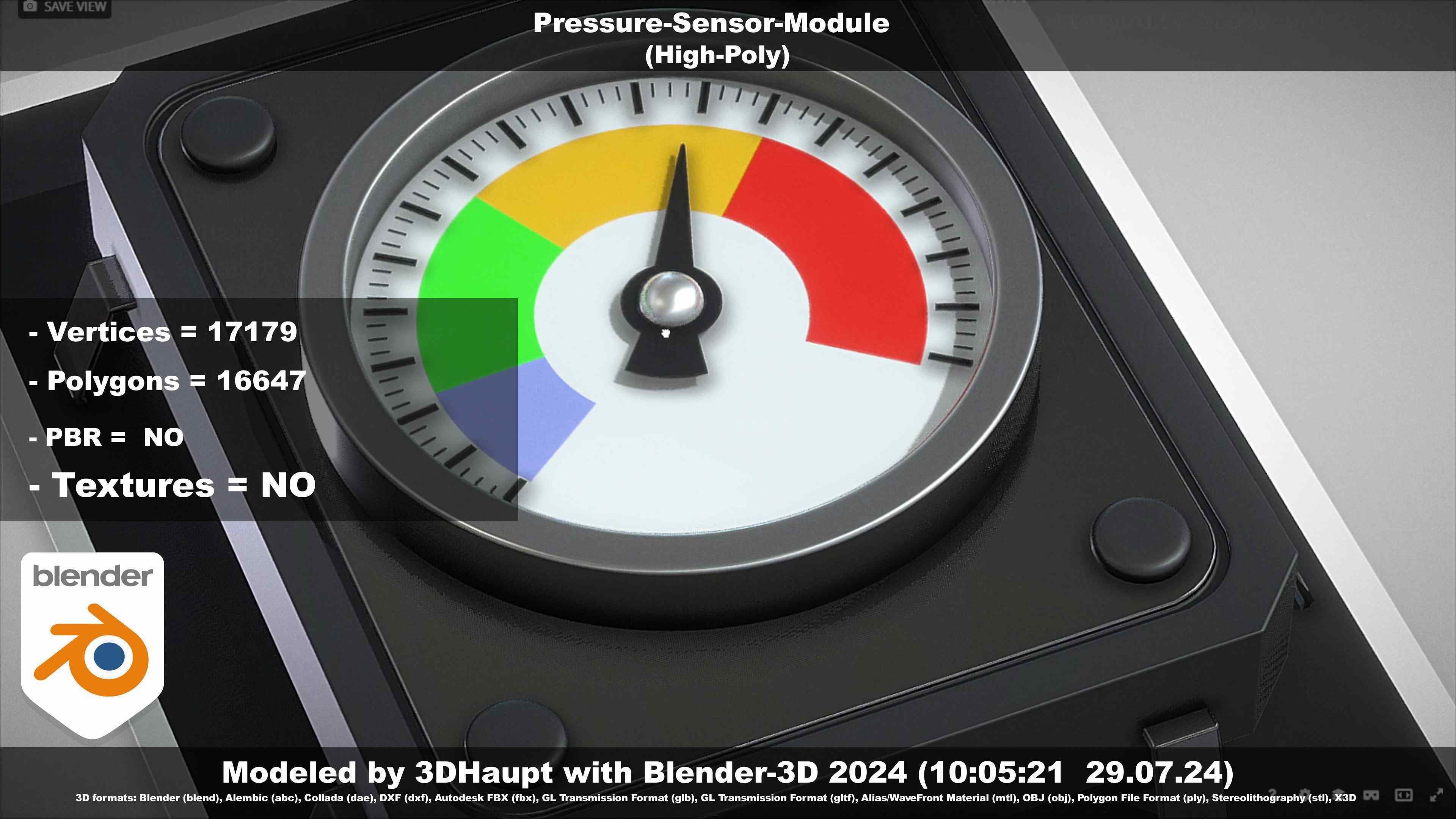 Pressure-Sensor-Module  3D model_29