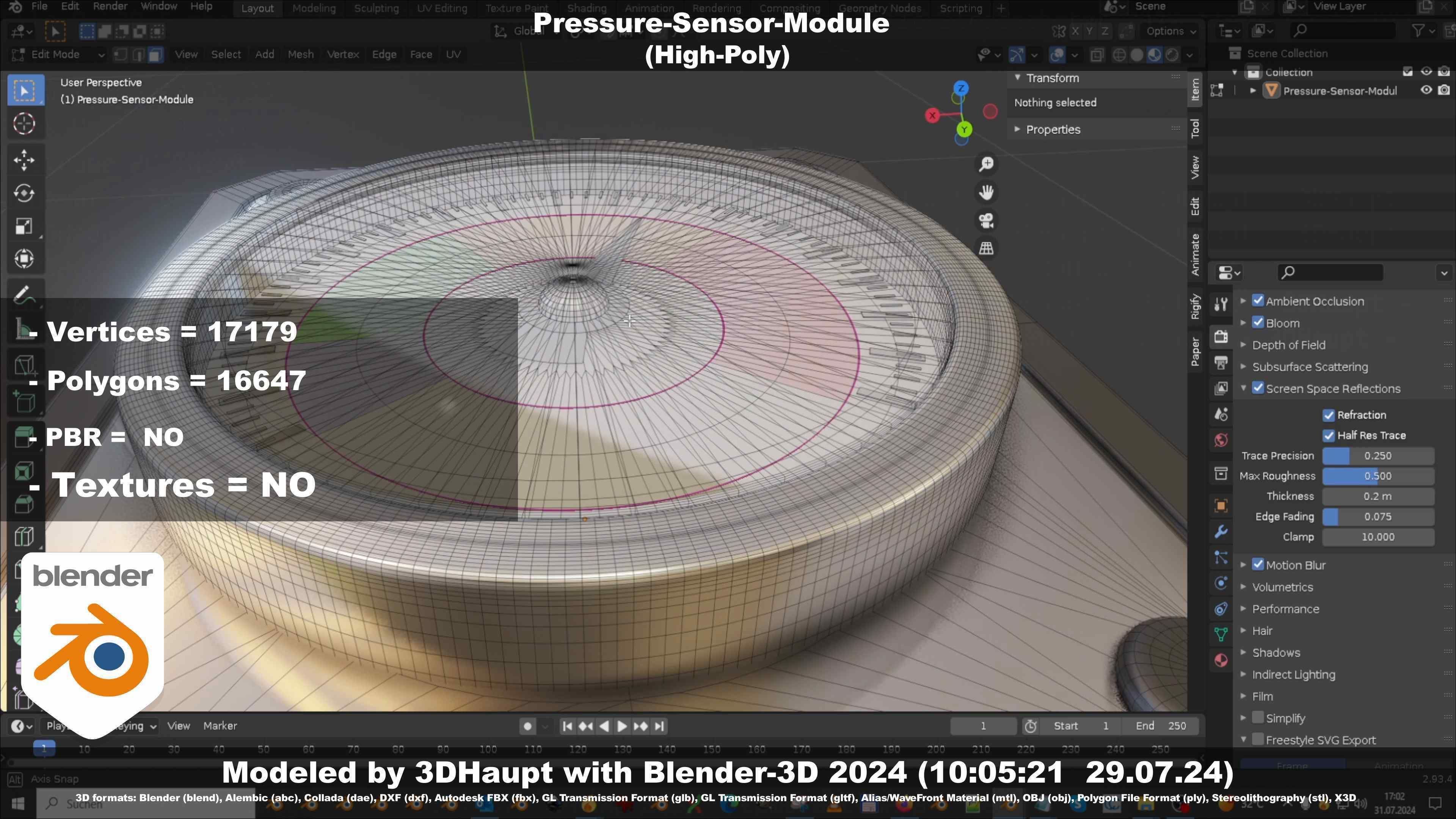 Pressure-Sensor-Module  3D model_136