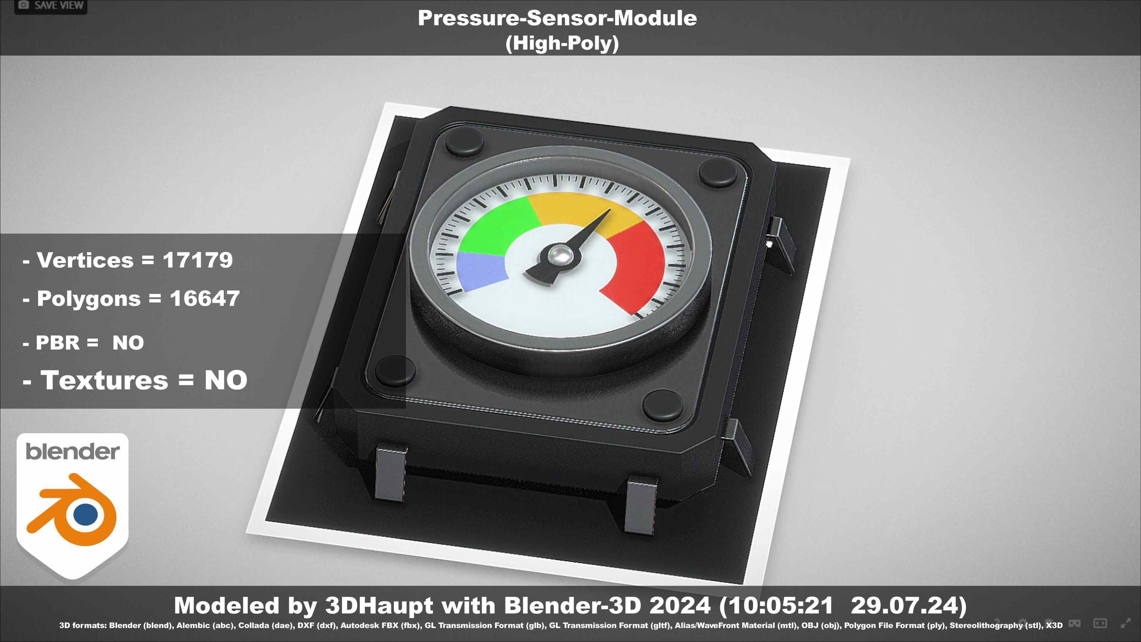 Pressure-Sensor-Module  3D model_133