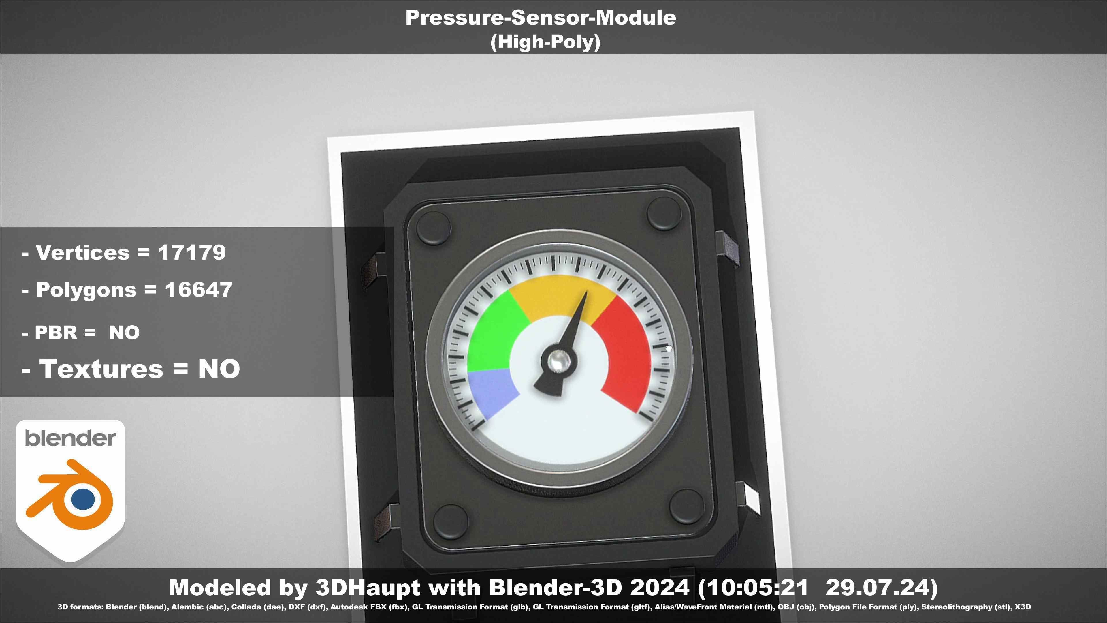 Pressure-Sensor-Module  3D model_125