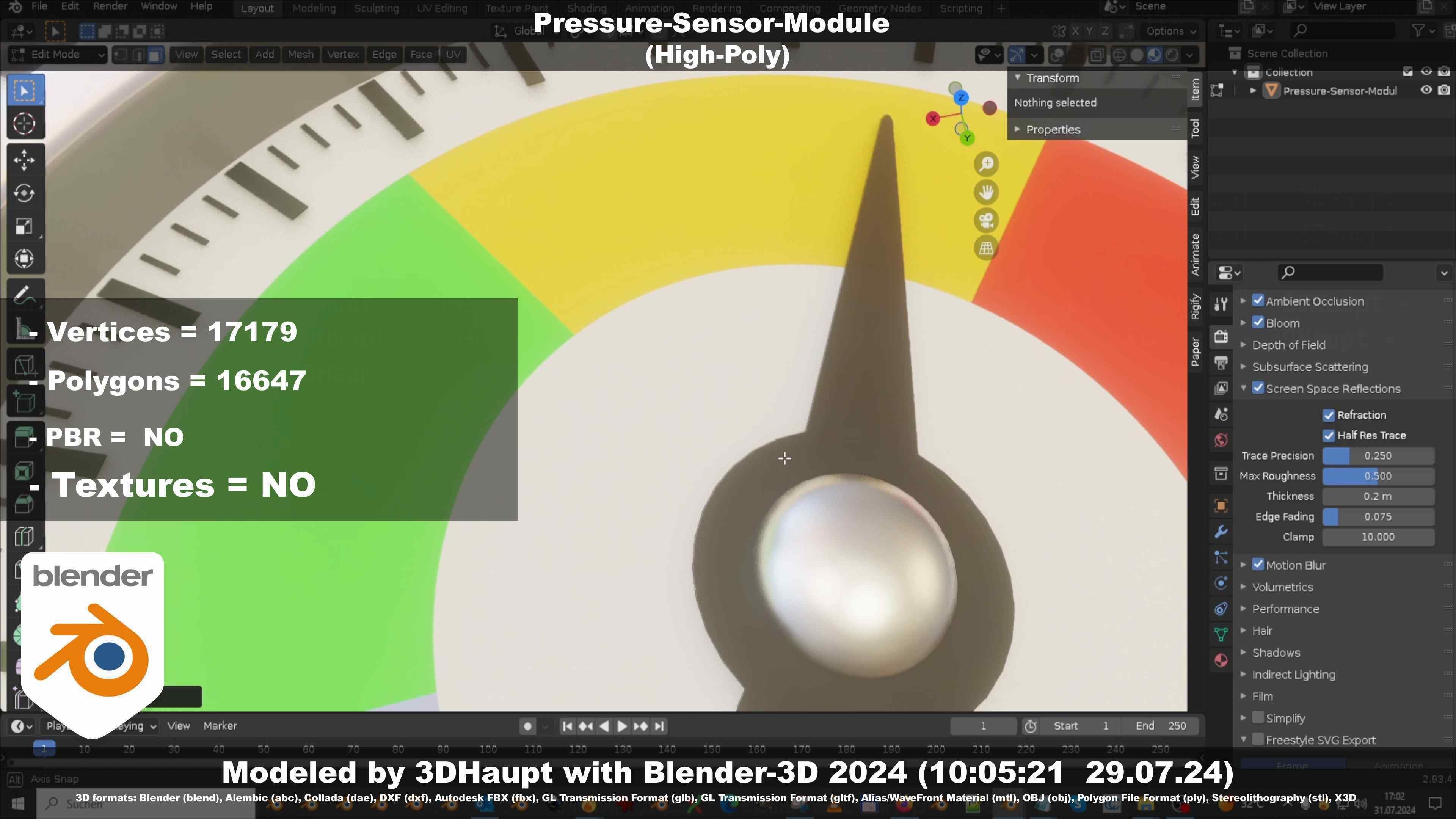 Pressure-Sensor-Module  3D model_7