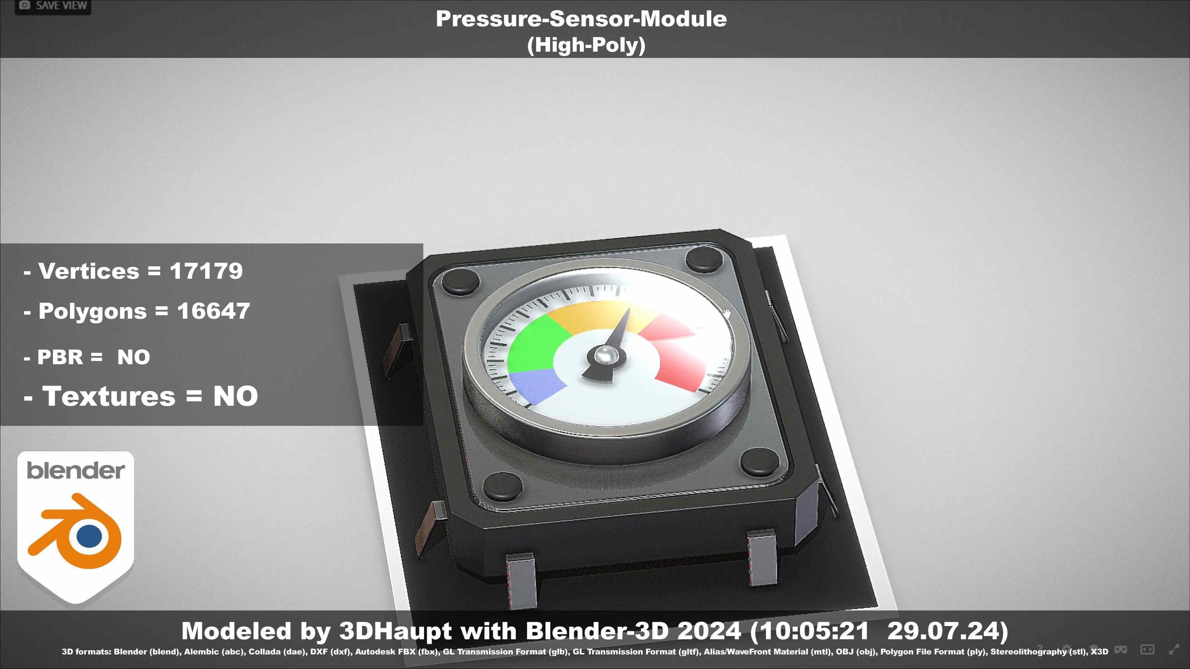 Pressure-Sensor-Module  3D model_35