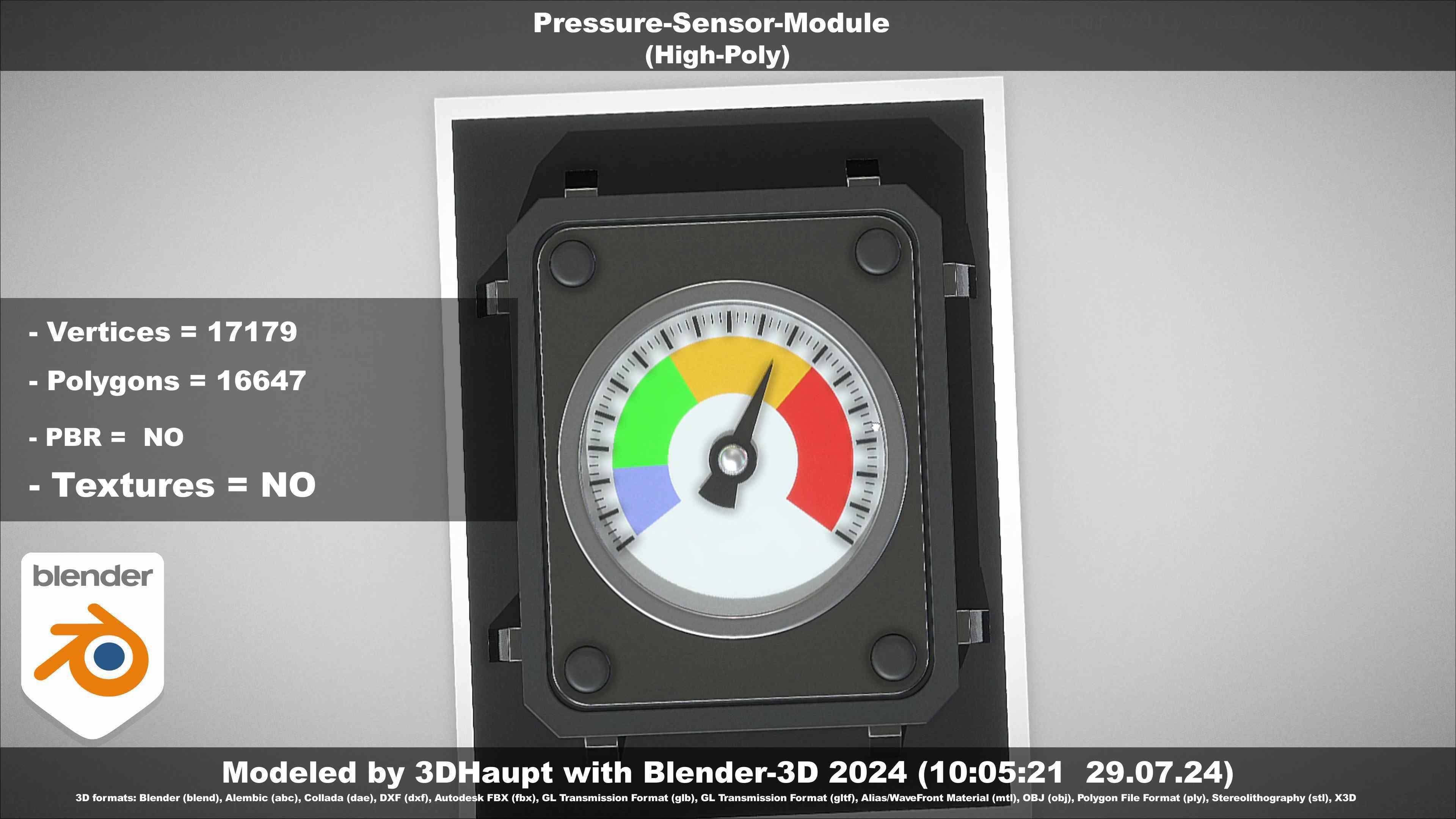 Pressure-Sensor-Module  3D model_26
