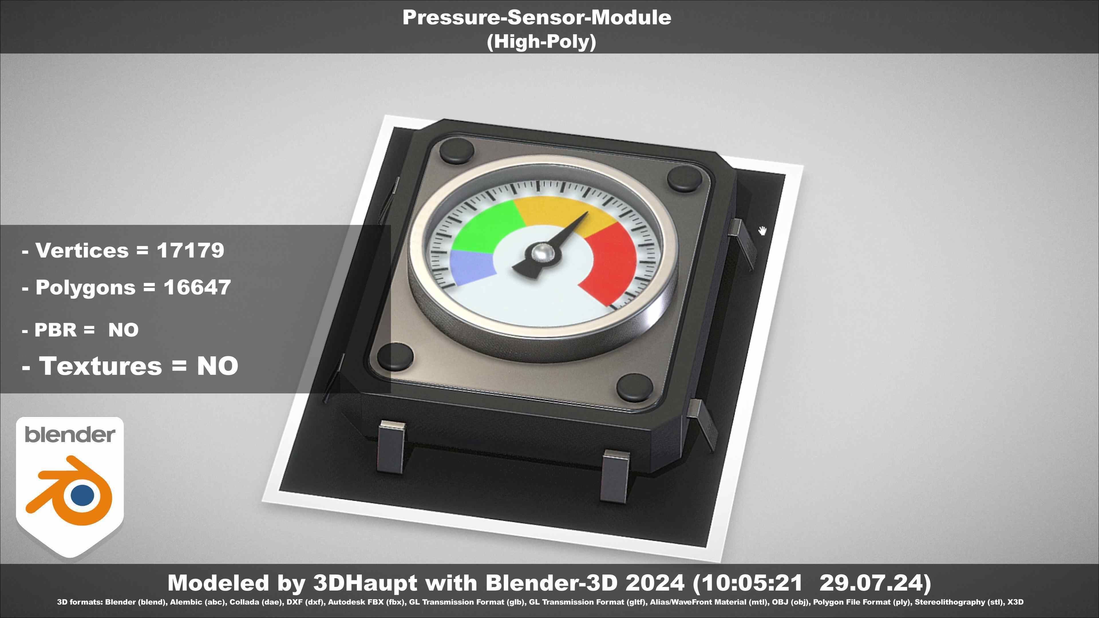 Pressure-Sensor-Module  3D model_123