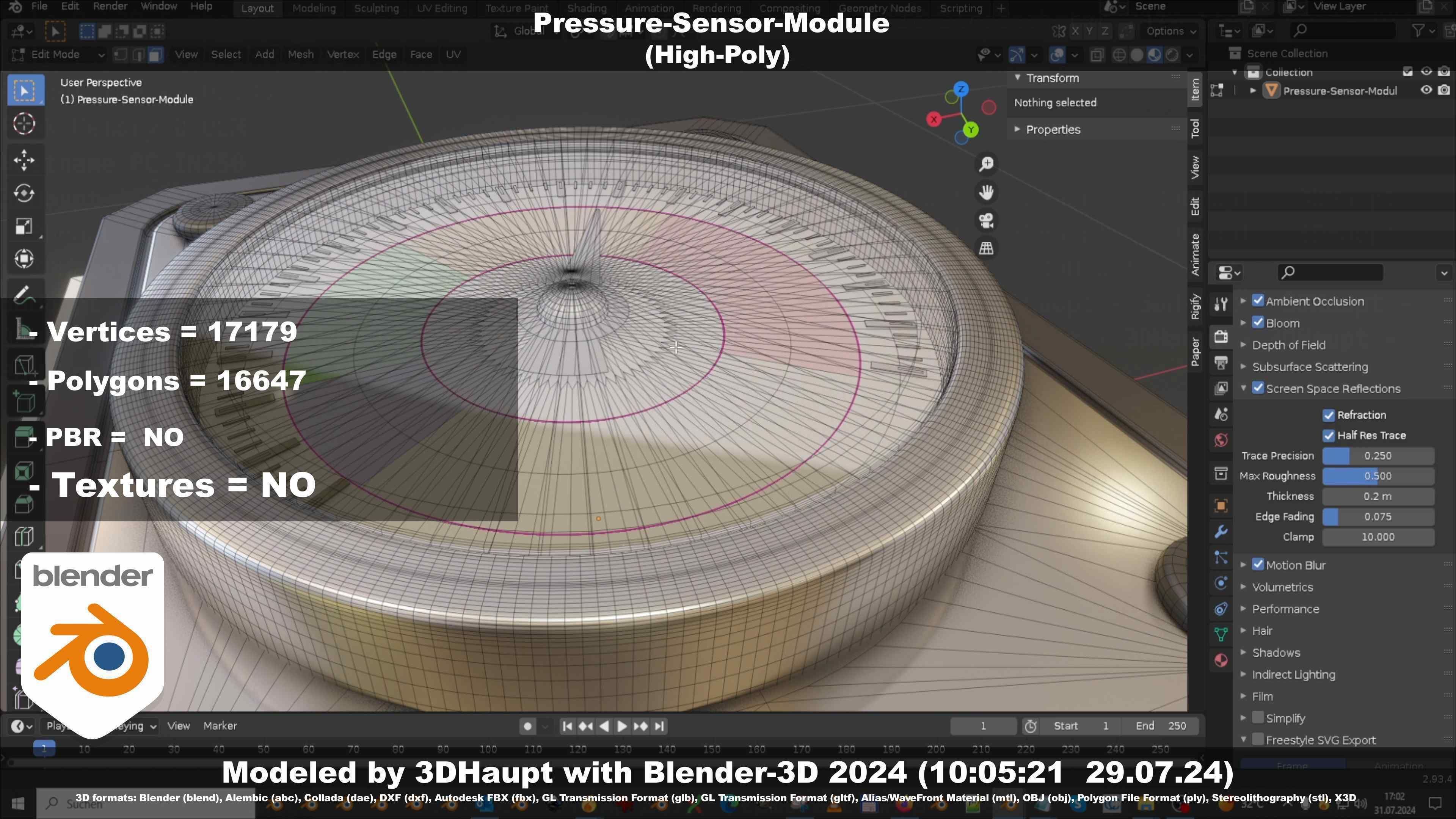 Pressure-Sensor-Module  3D model_87