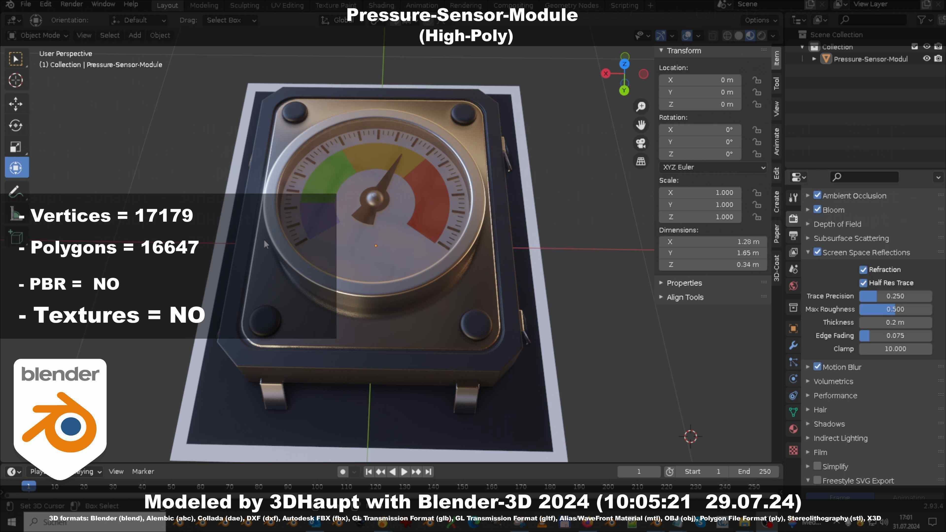 Pressure-Sensor-Module  3D model_82