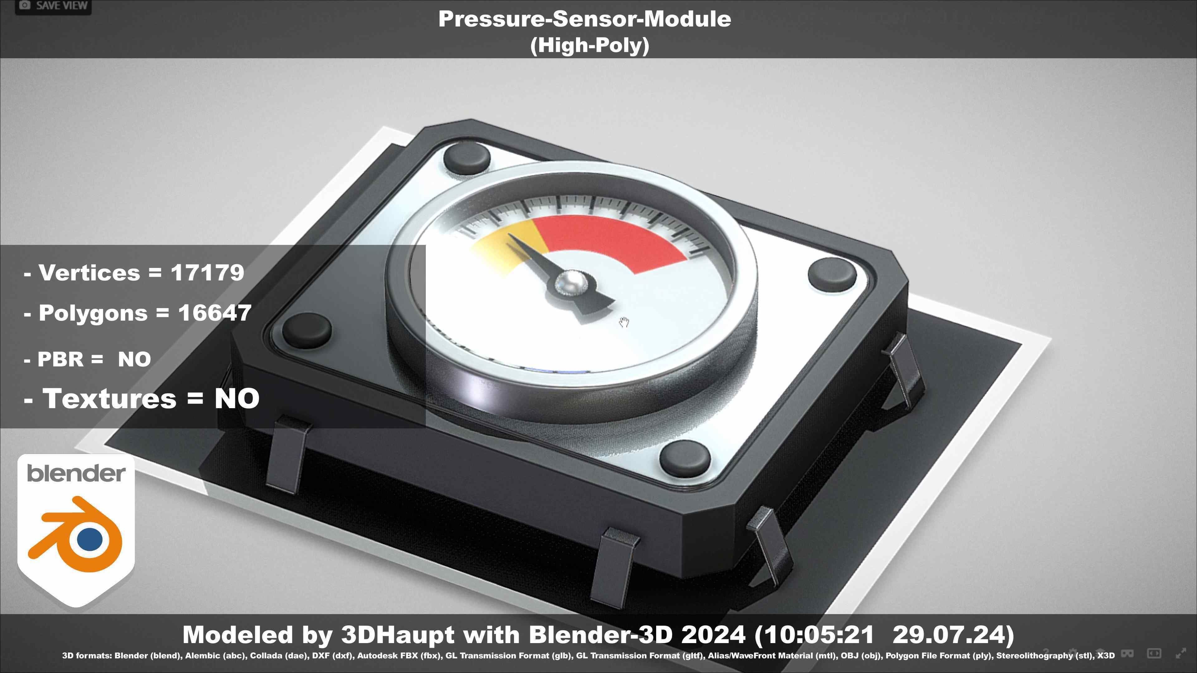Pressure-Sensor-Module  3D model_85